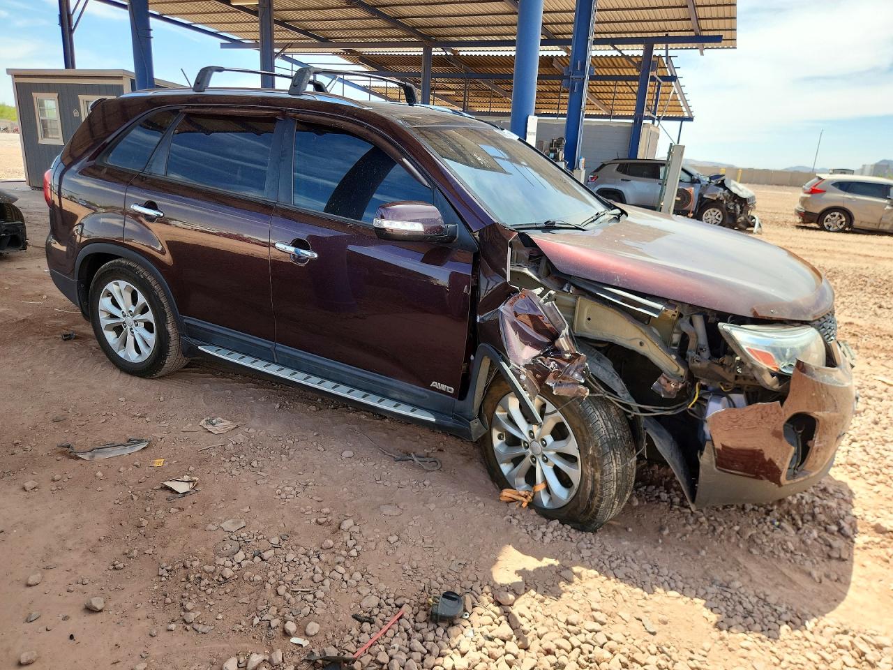 2015 Kia Sorento Ex Purple vin: 5XYKUDA72FG641475