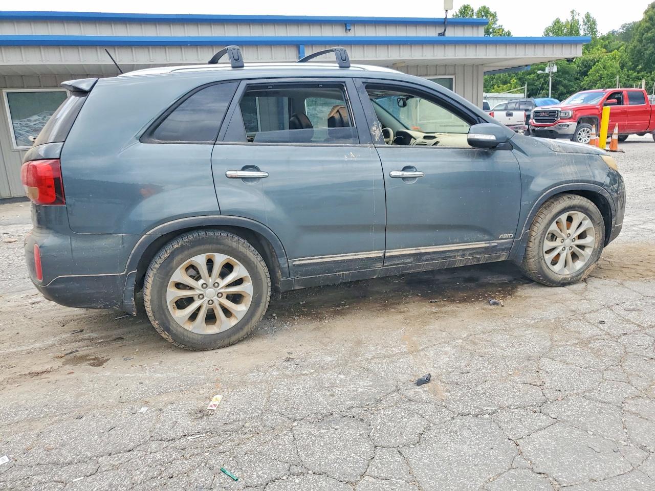 2014 Kia Sorento Ex Gray vin: 5XYKUDA73EG482447