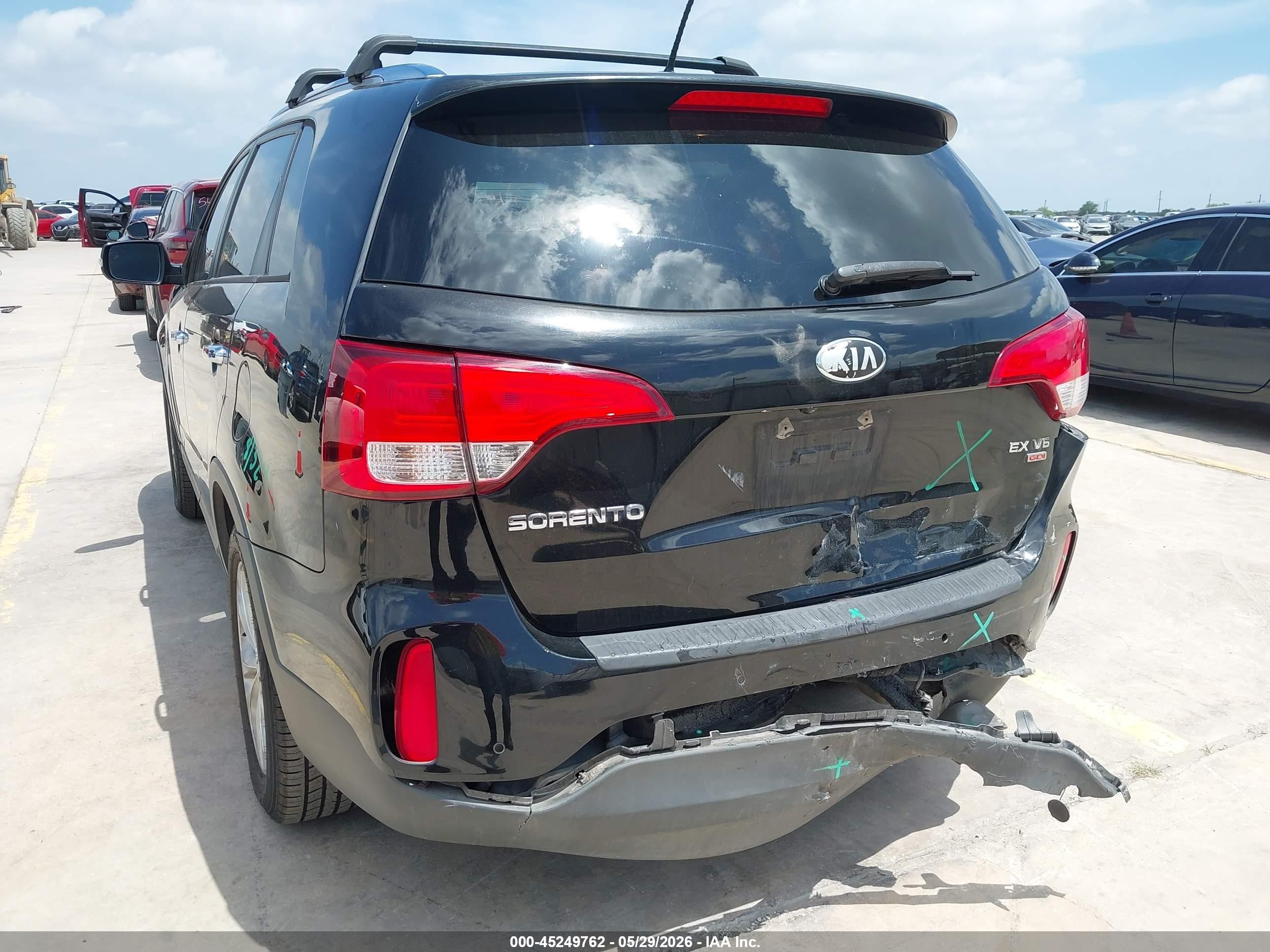 2014 Kia Sorento Ex V6 Черный vin: 5XYKUDA74EG524964