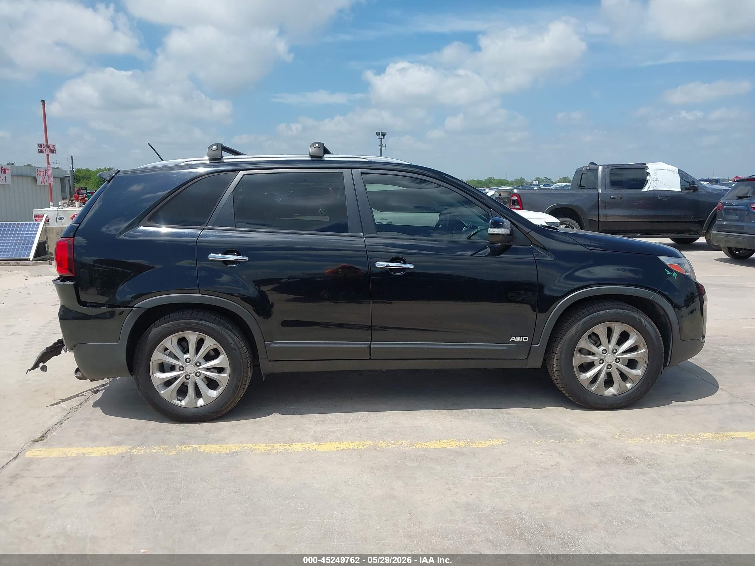 2014 Kia Sorento Ex V6 Черный vin: 5XYKUDA74EG524964
