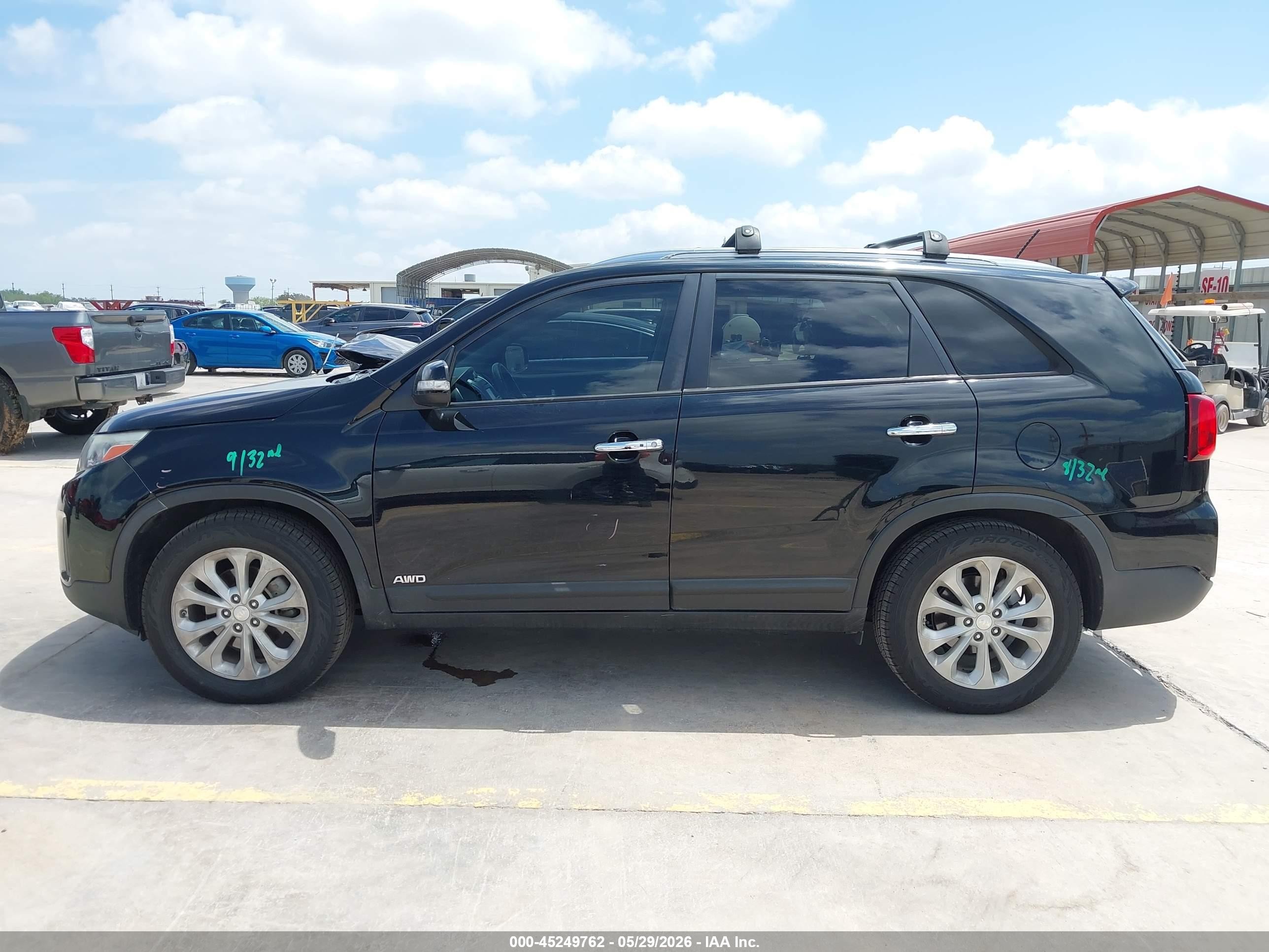 2014 Kia Sorento Ex V6 Черный vin: 5XYKUDA74EG524964