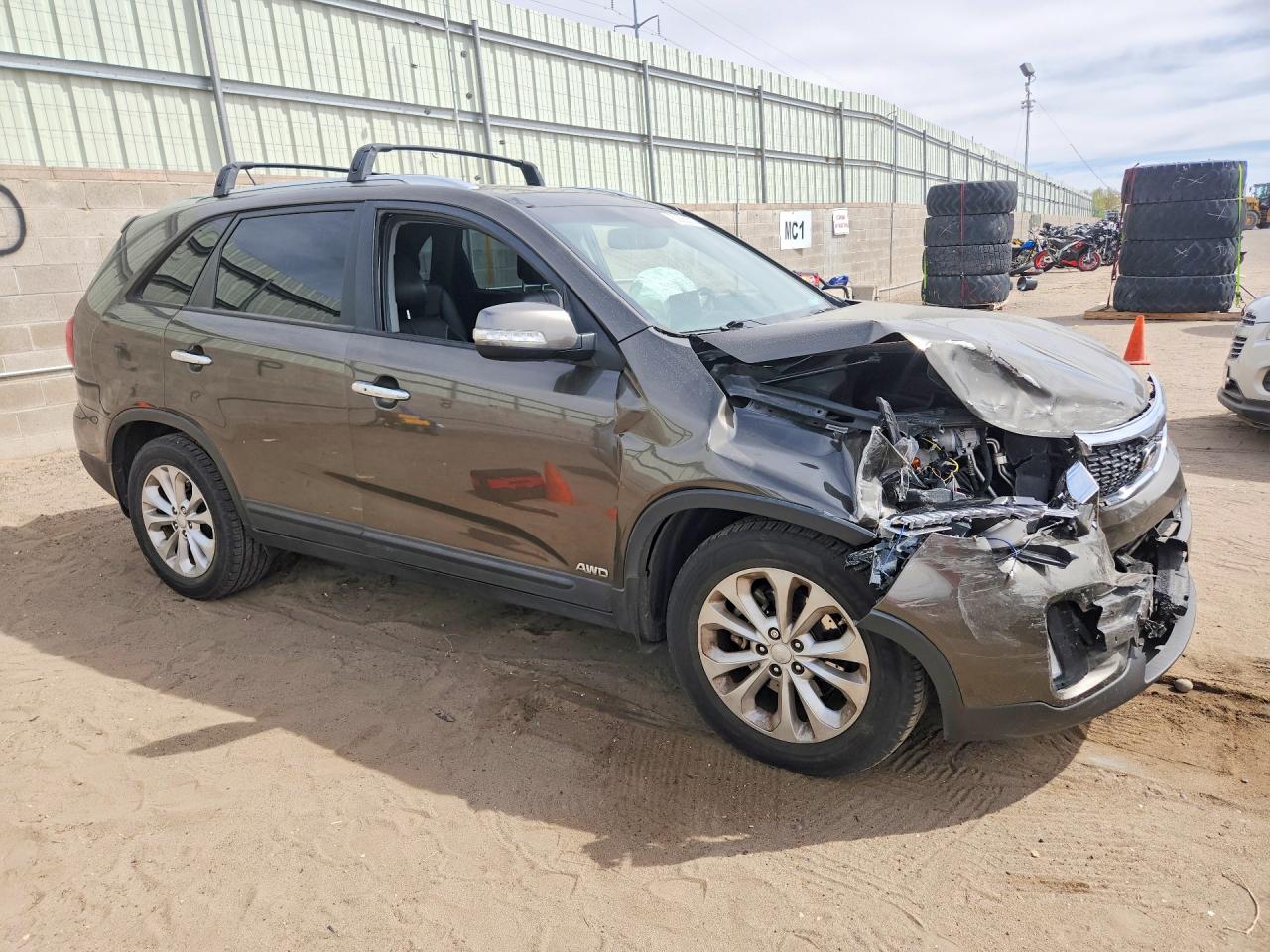 2015 Kia Sorento Ex Gray vin: 5XYKUDA74FG556699