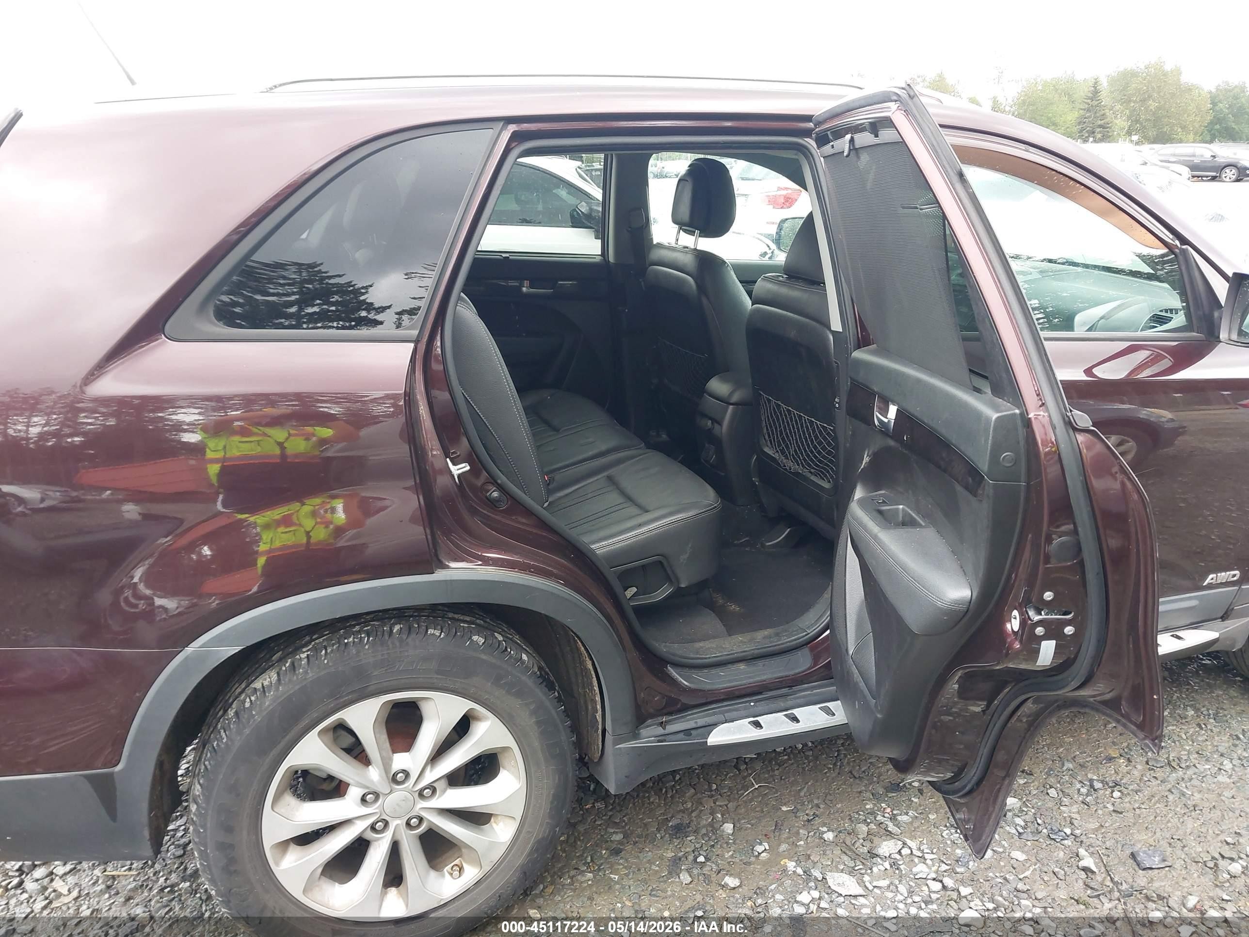 2014 Kia Sorento Ex V6 Бордовый vin: 5XYKUDA75EG480764