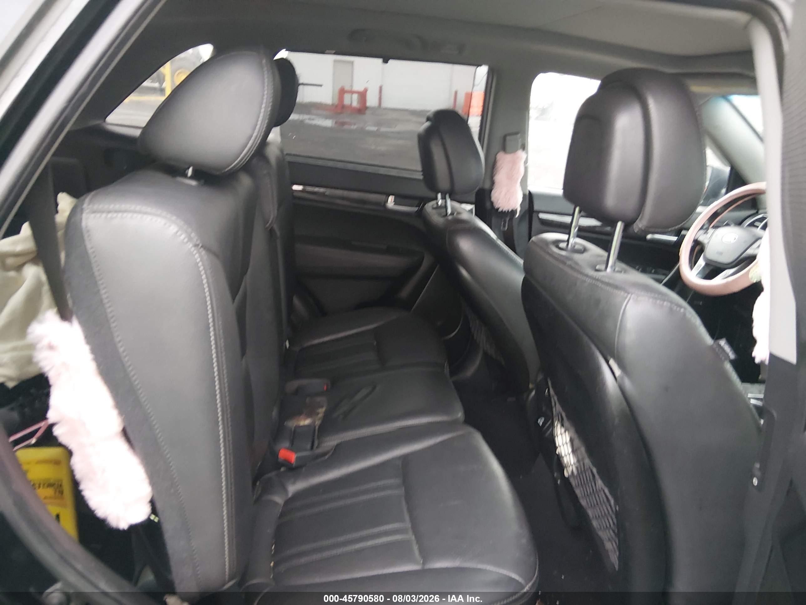 2014 Kia Sorento Ex V6 Black vin: 5XYKUDA75EG524939