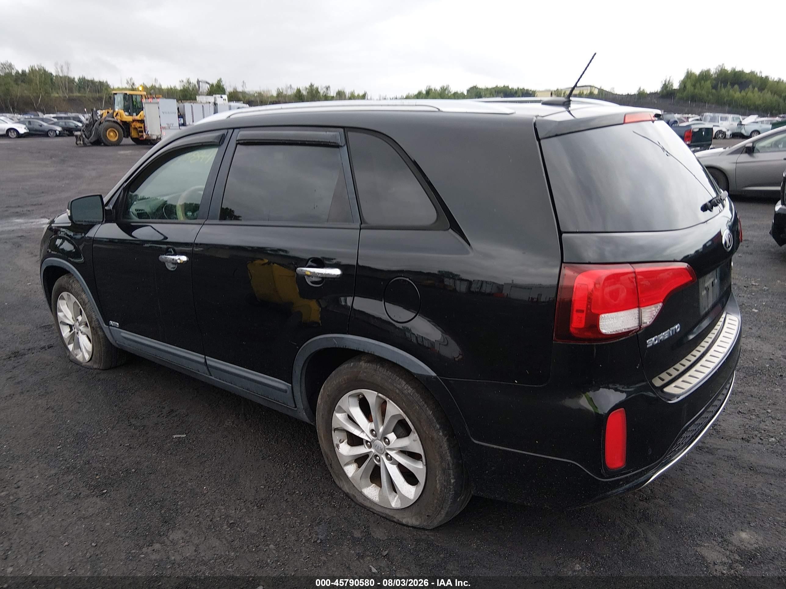 2014 Kia Sorento Ex V6 Black vin: 5XYKUDA75EG524939