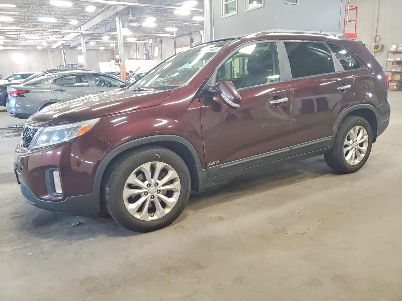 2015 Kia Sorento Ex Burgundy vin: 5XYKUDA75FG647335