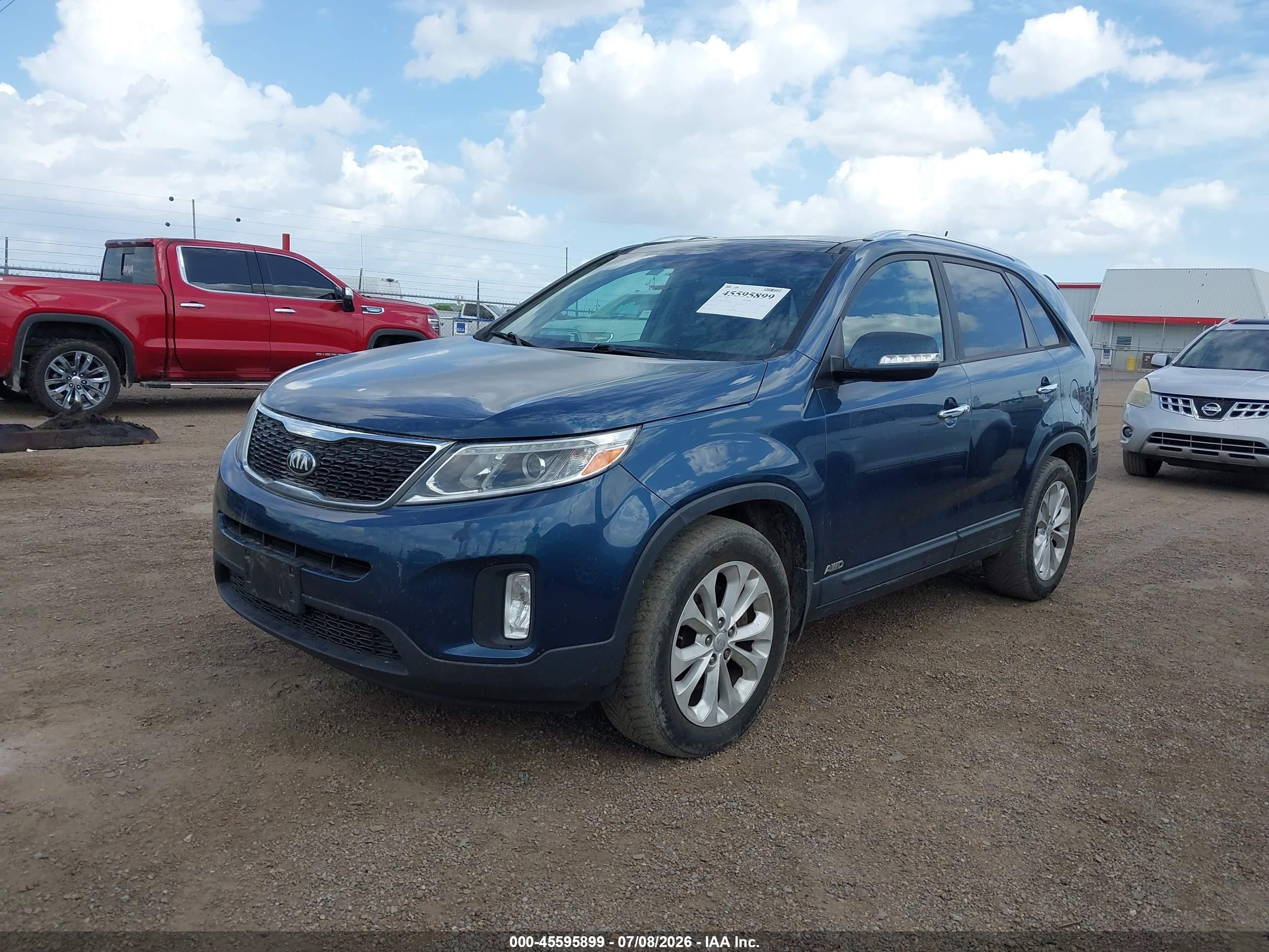 2014 Kia Sorento Ex V6 Синий vin: 5XYKUDA76EG452777