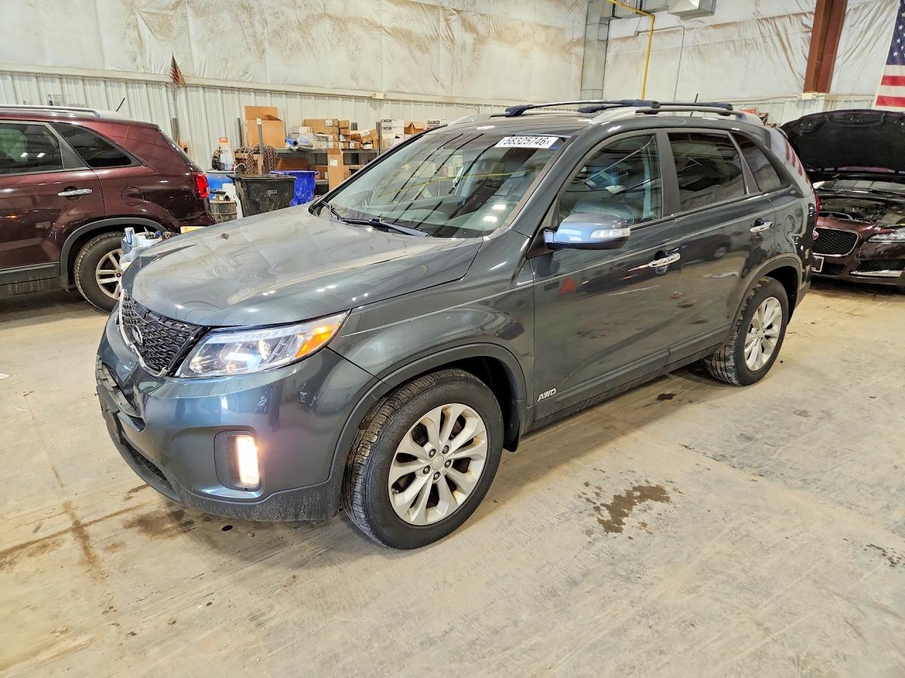2014 Kia Sorento Ex Teal vin: 5XYKUDA76EG531446