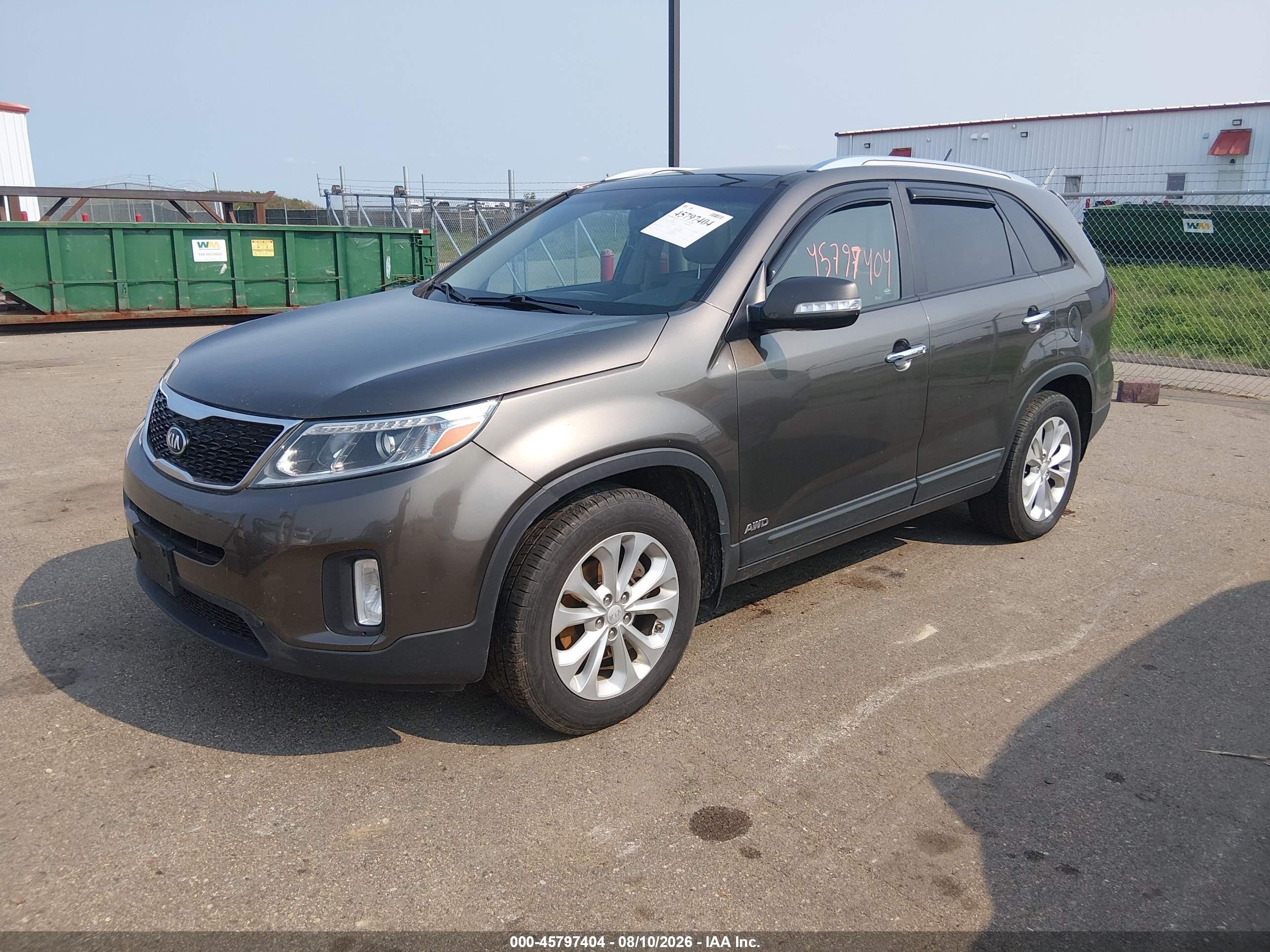 2015 Kia Sorento Ex V6 Green vin: 5XYKUDA76FG600850