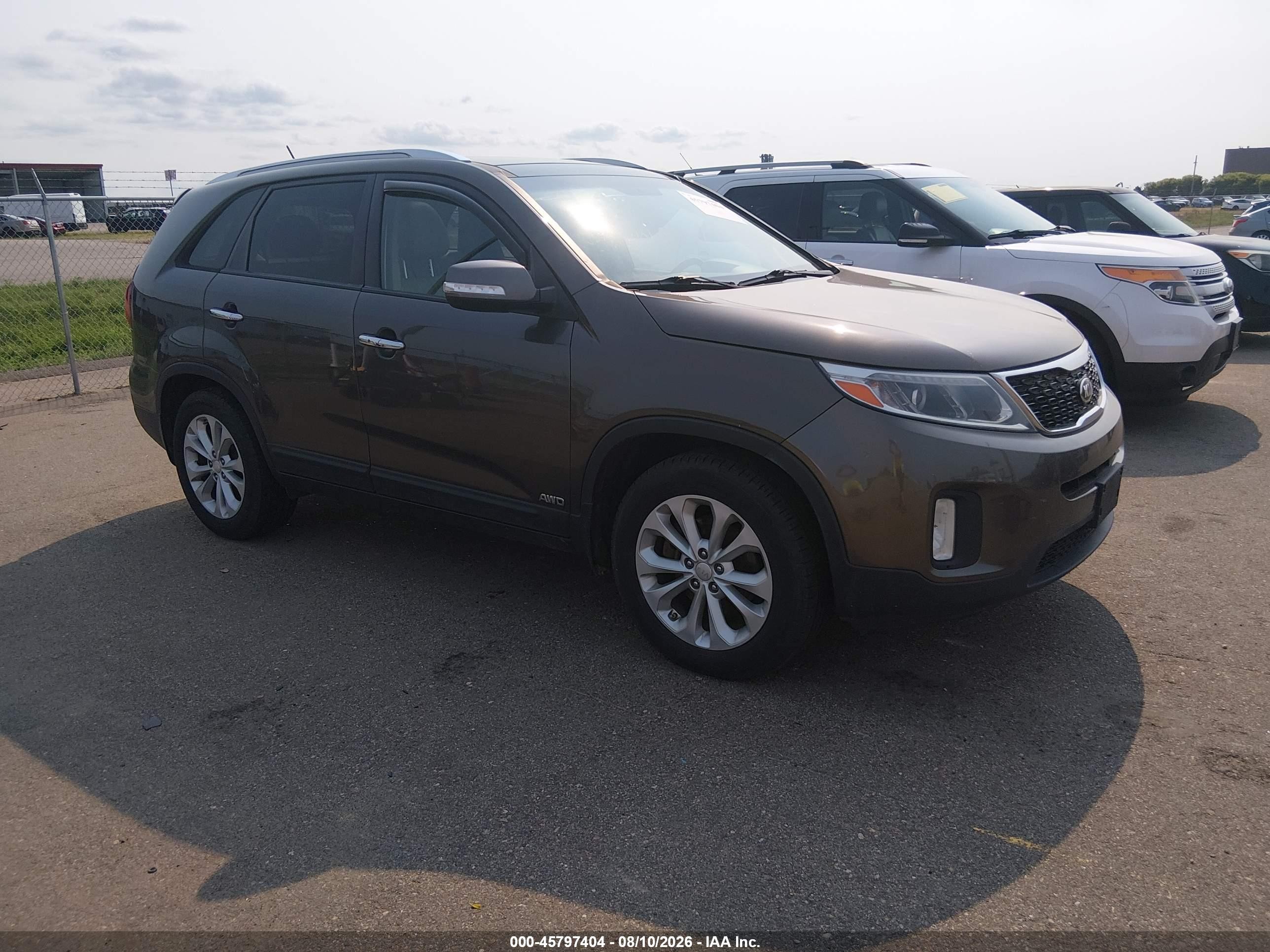 2015 Kia Sorento Ex V6 Green vin: 5XYKUDA76FG600850