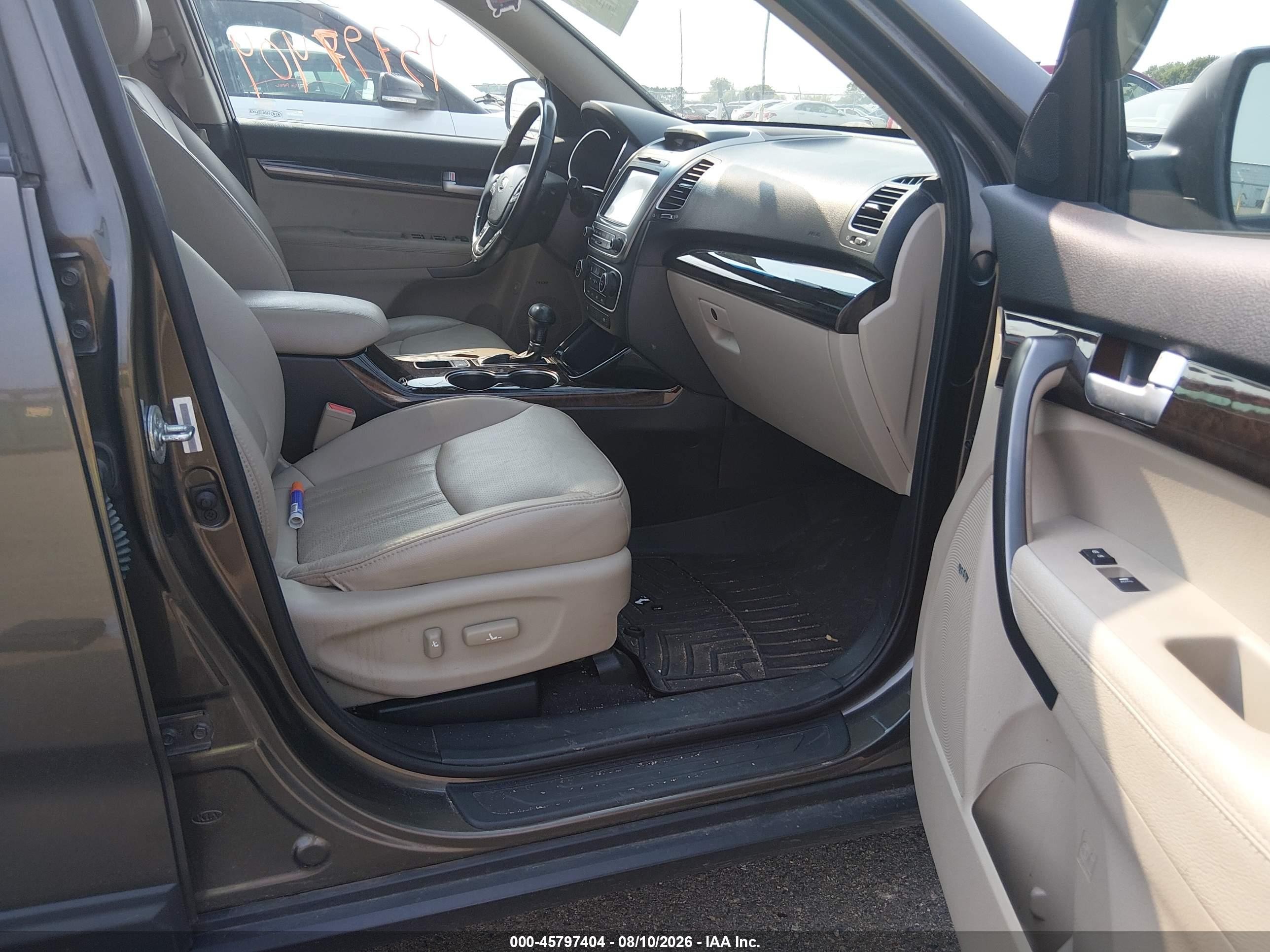 2015 Kia Sorento Ex V6 Green vin: 5XYKUDA76FG600850