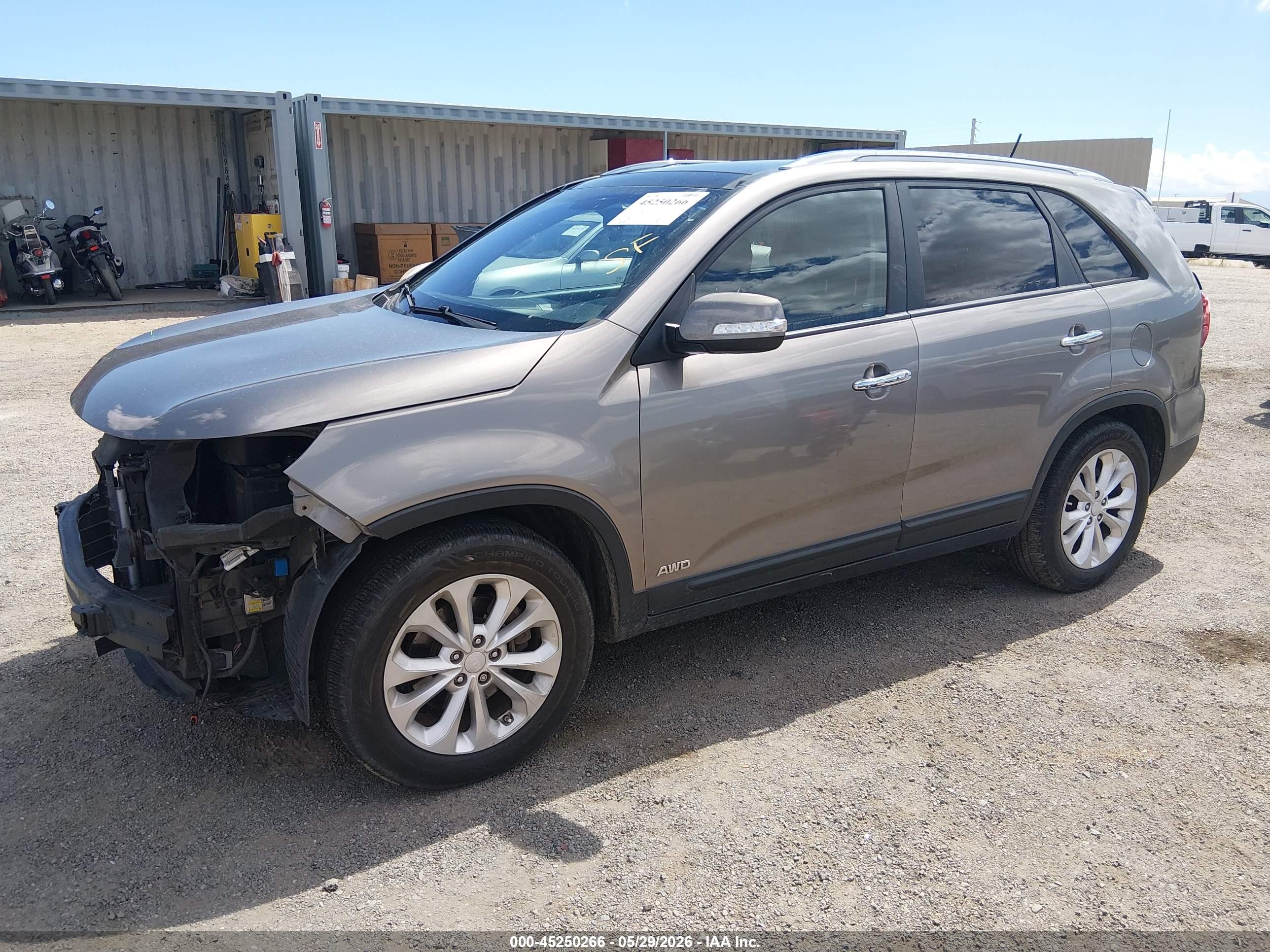 2015 Kia Sorento Ex V6 Gray vin: 5XYKUDA76FG627448