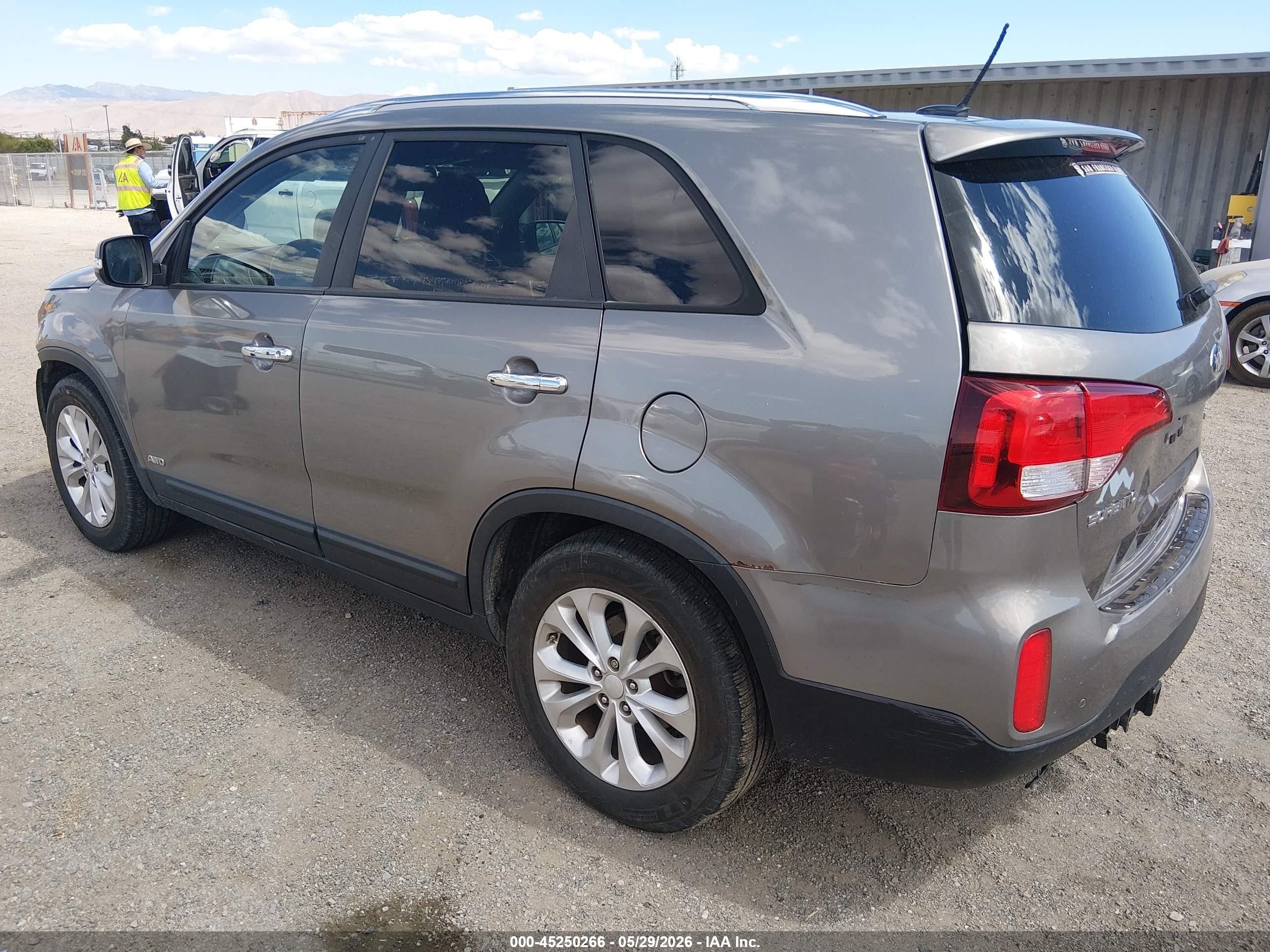 2015 Kia Sorento Ex V6 Gray vin: 5XYKUDA76FG627448