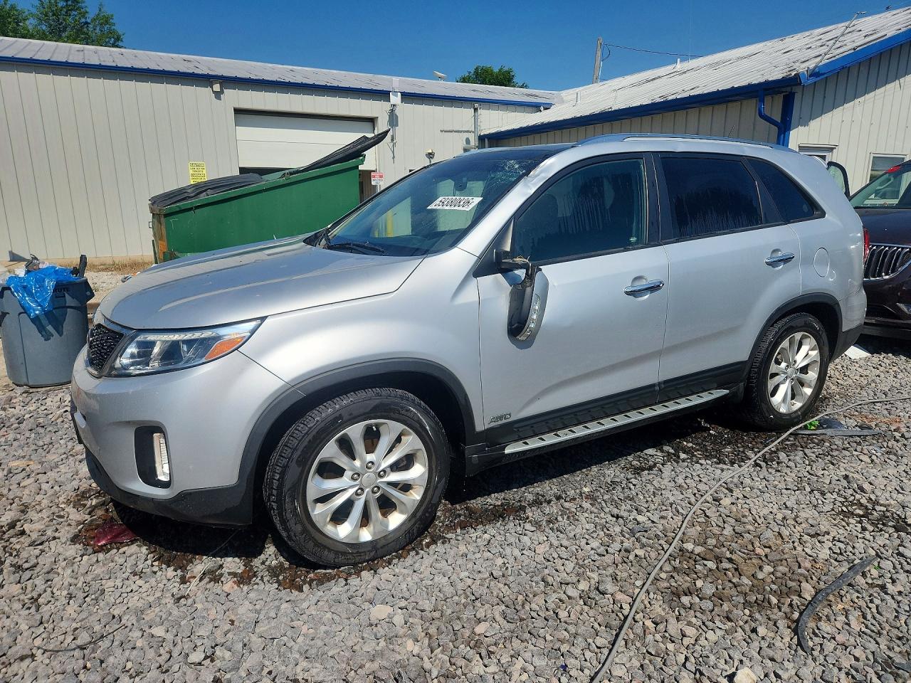 2014 Kia Sorento Ex Silver vin: 5XYKUDA78EG476885