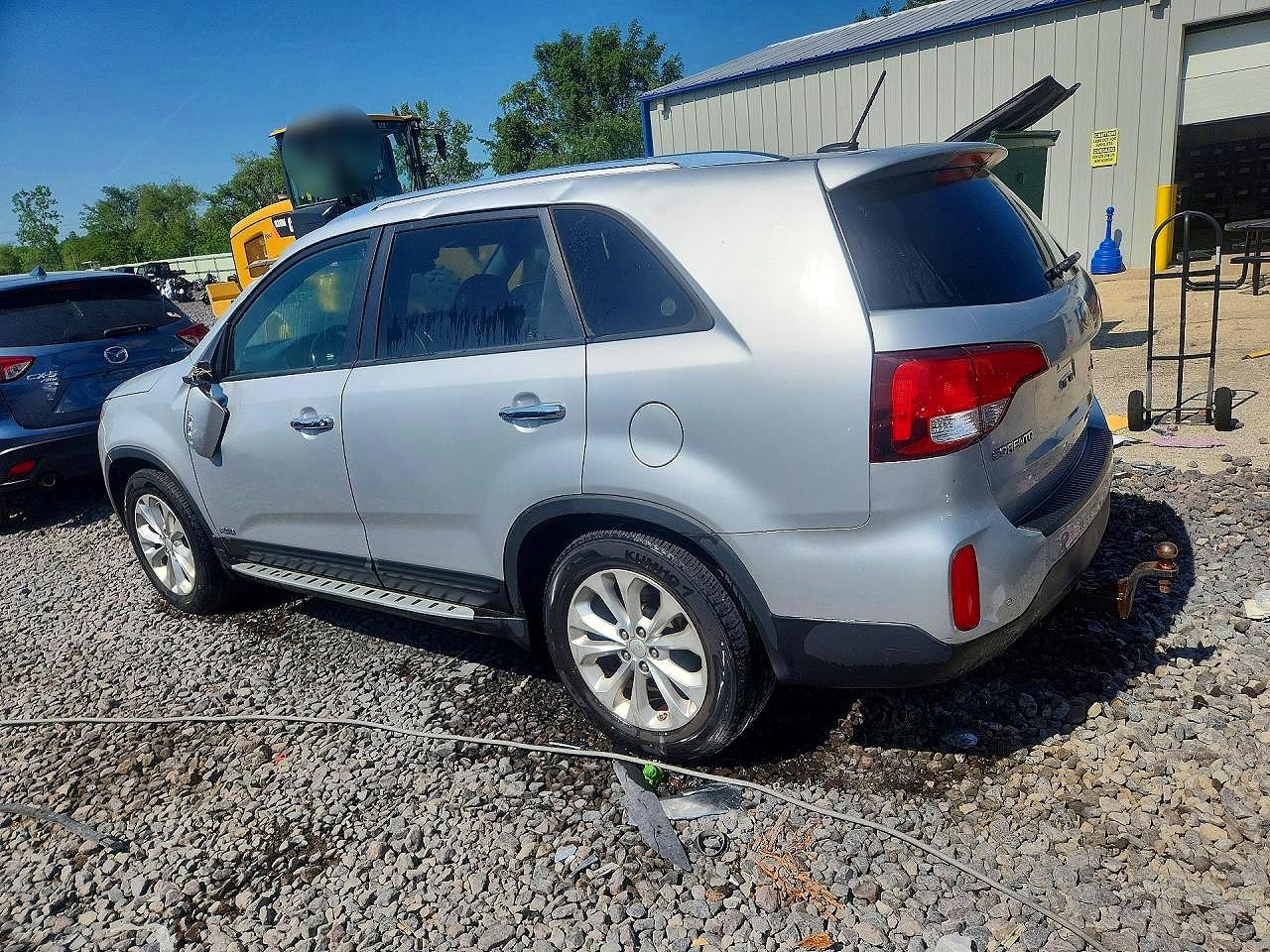 2014 Kia Sorento Ex Silver vin: 5XYKUDA78EG476885