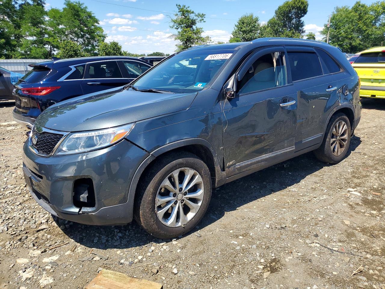 2014 Kia Sorento Ex Gray vin: 5XYKUDA78EG537975
