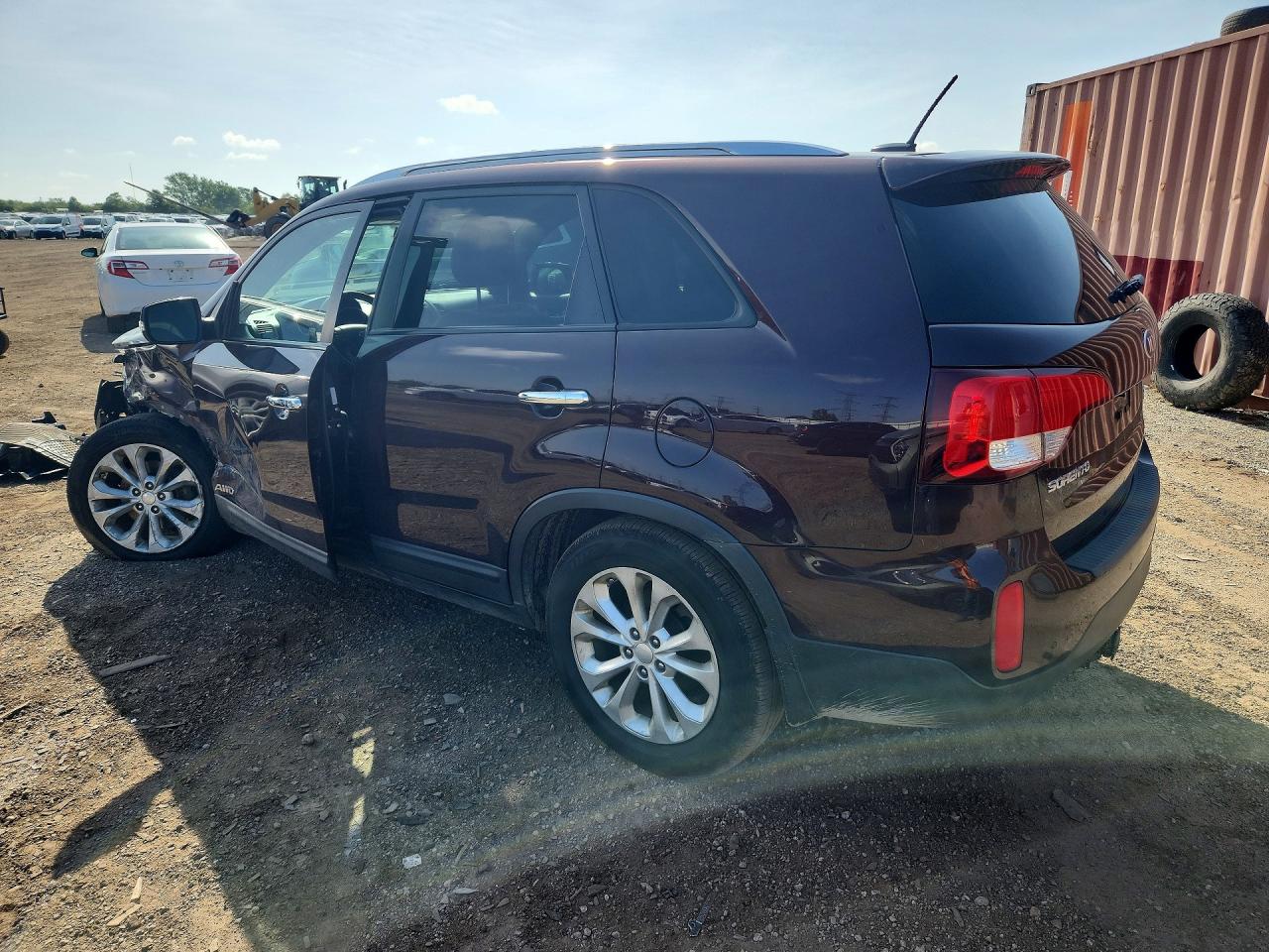 2014 Kia Sorento Ex Burgundy vin: 5XYKUDA79EG489483