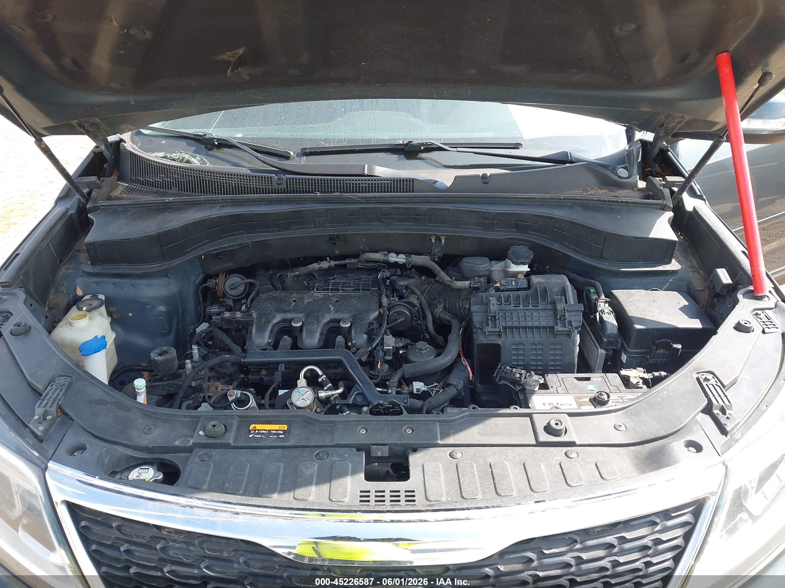 2014 Kia Sorento Ex V6 Gray vin: 5XYKUDA7XEG490626