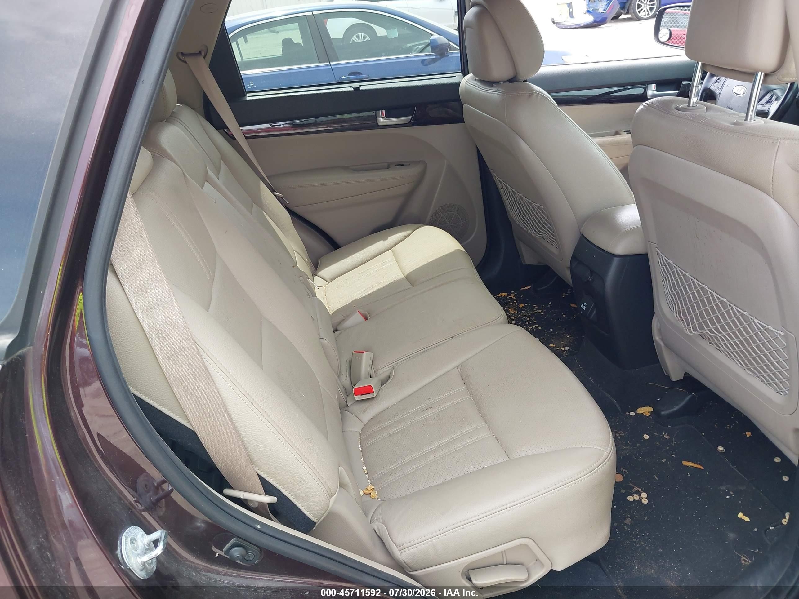 2014 Kia Sorento Ex V6 Purple vin: 5XYKUDA7XEG531627