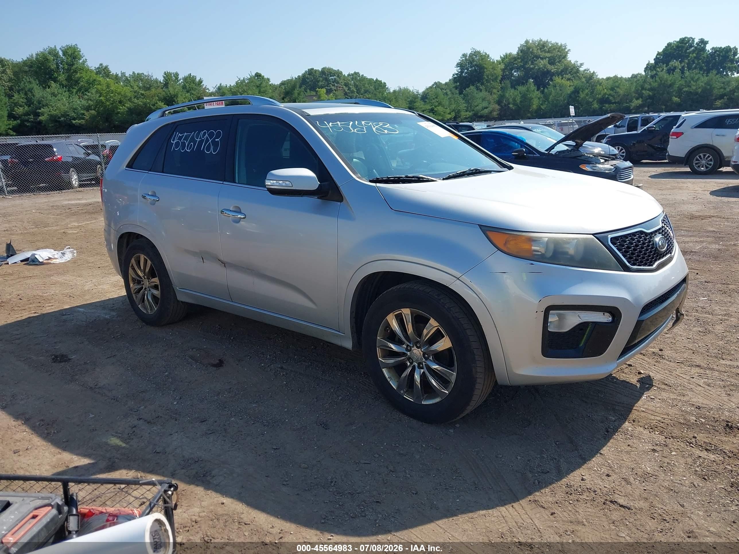 2011 Kia Sorento Sx V6 Серебряный vin: 5XYKW4A20BG093761