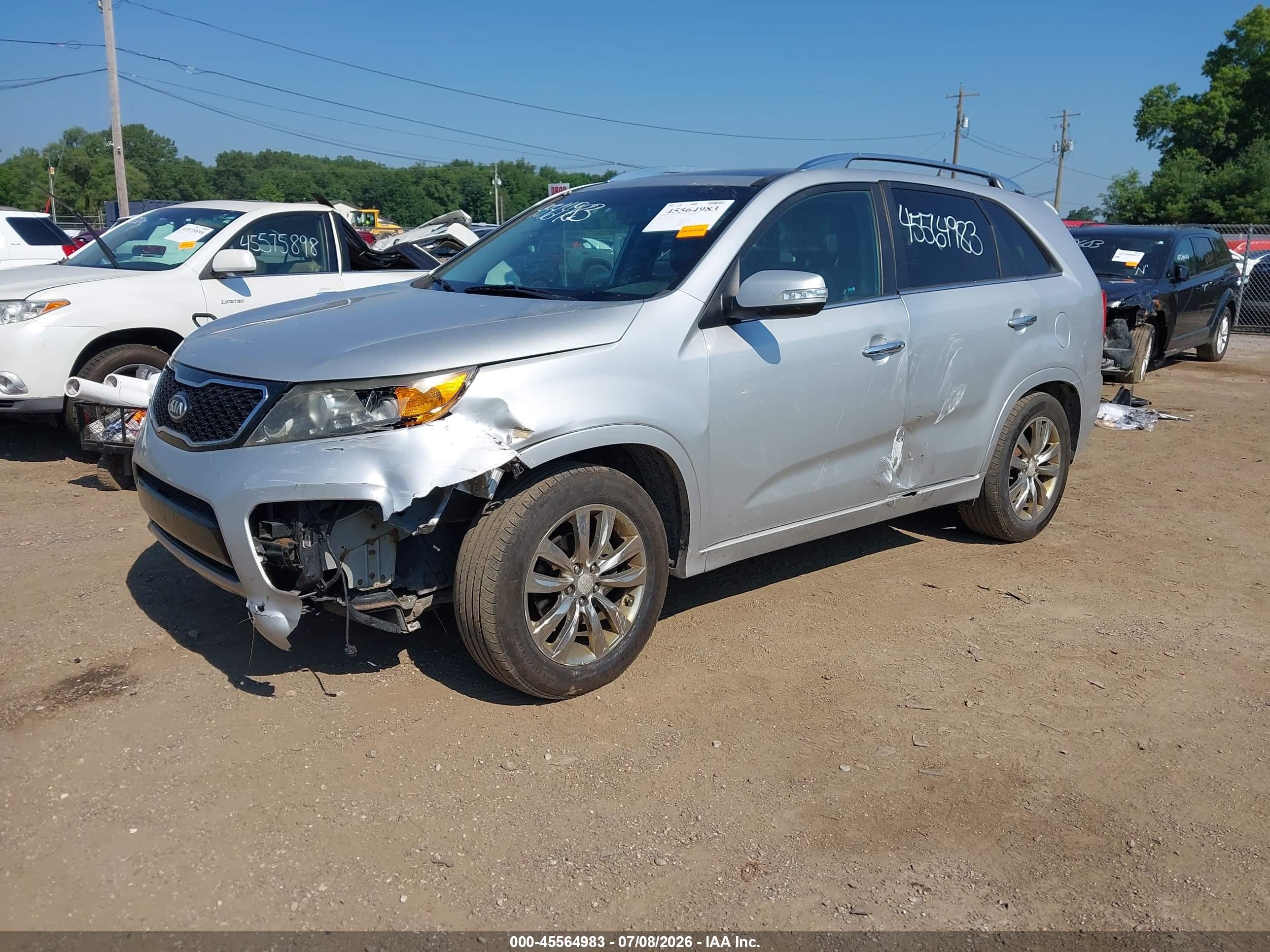 2011 Kia Sorento Sx V6 Серебряный vin: 5XYKW4A20BG093761