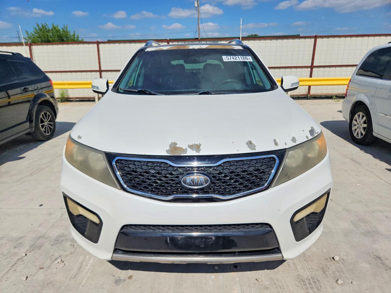 2012 Kia Sorento Sx White vin: 5XYKW4A20CG223040
