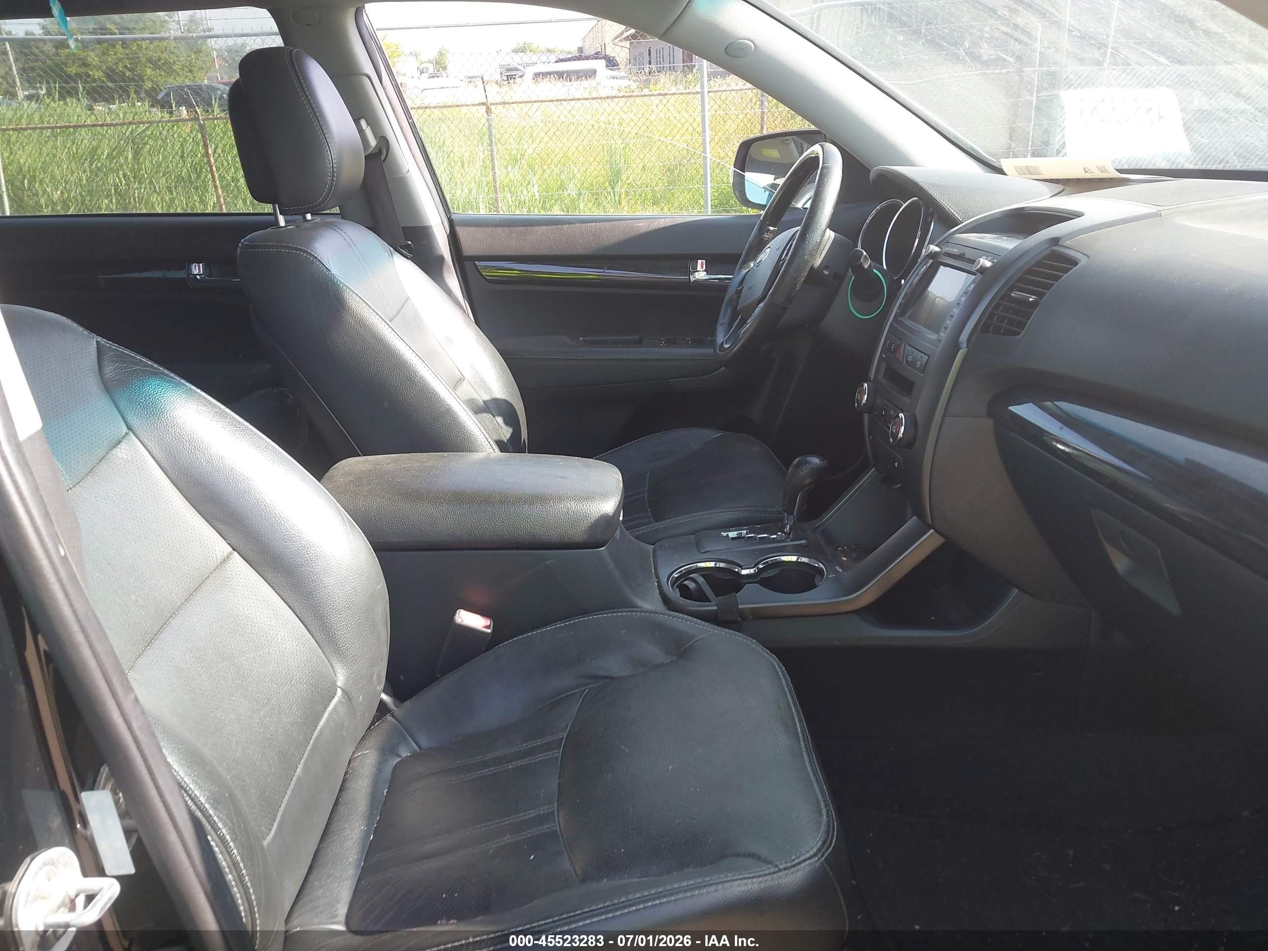 2012 Kia Sorento Sx V6 Black vin: 5XYKW4A20CG273520