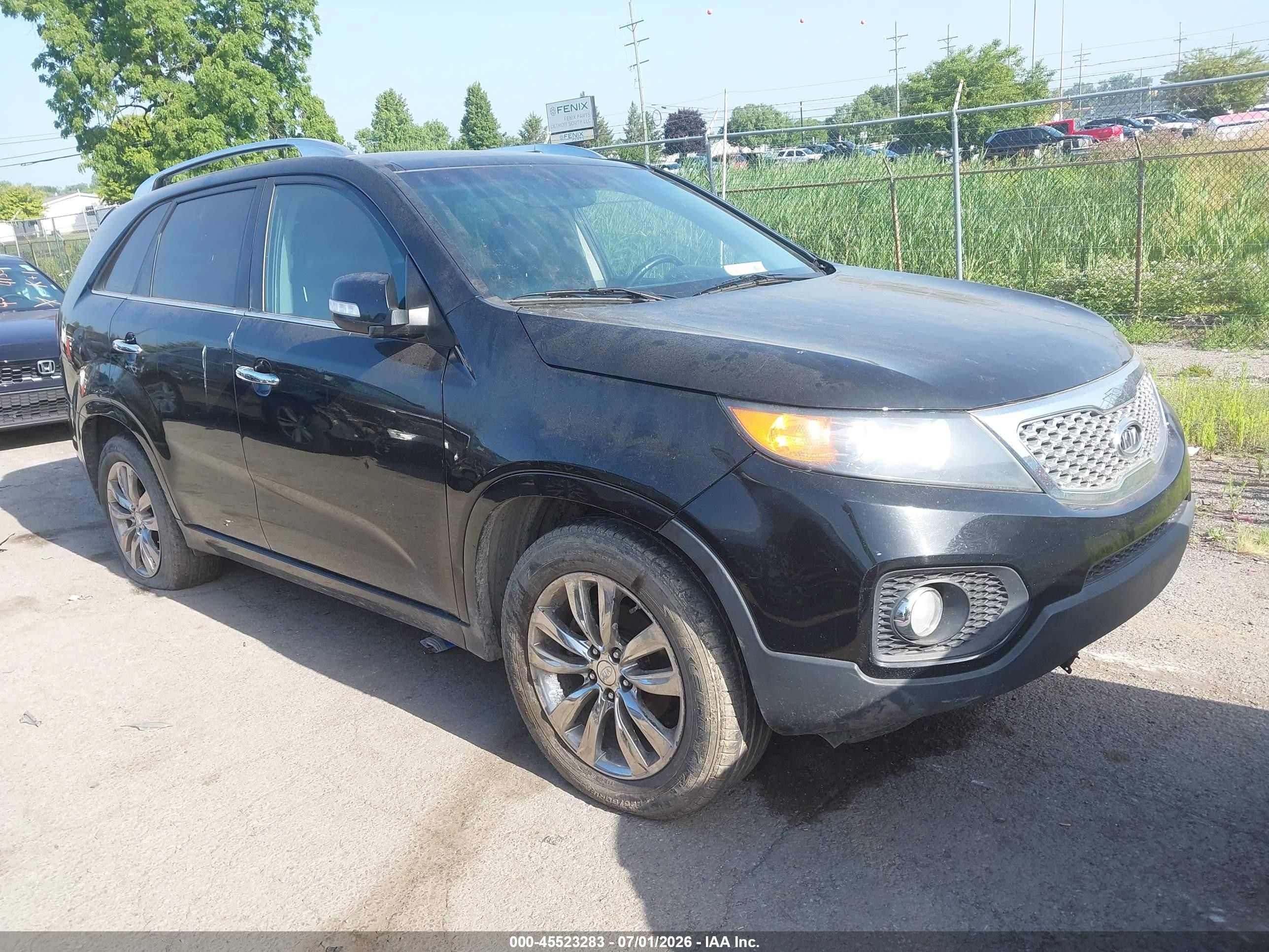 2012 Kia Sorento Sx V6 Black vin: 5XYKW4A20CG273520