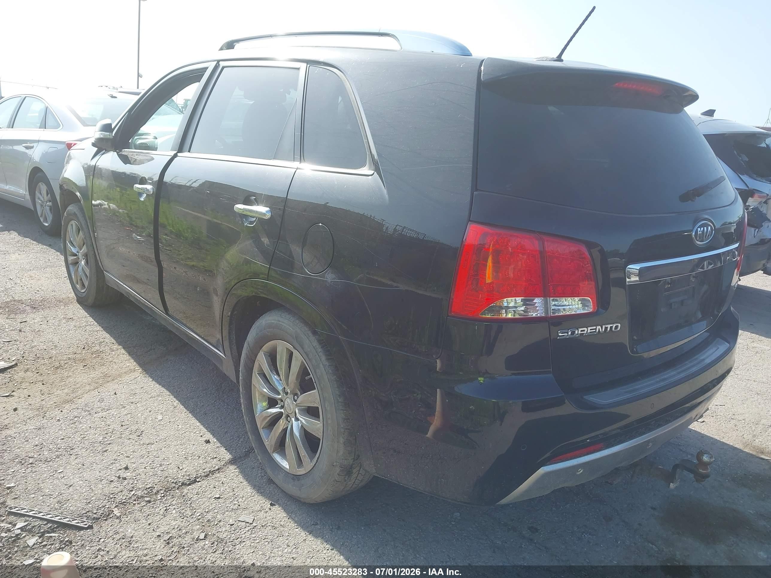 2012 Kia Sorento Sx V6 Black vin: 5XYKW4A20CG273520