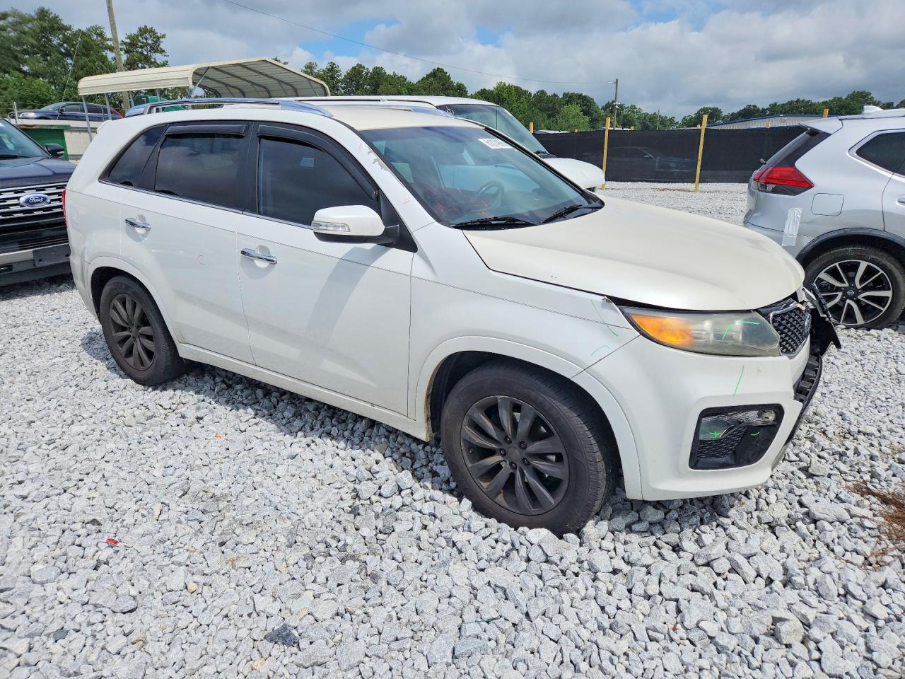 2013 Kia Sorento Sx Белый vin: 5XYKW4A20DG311443