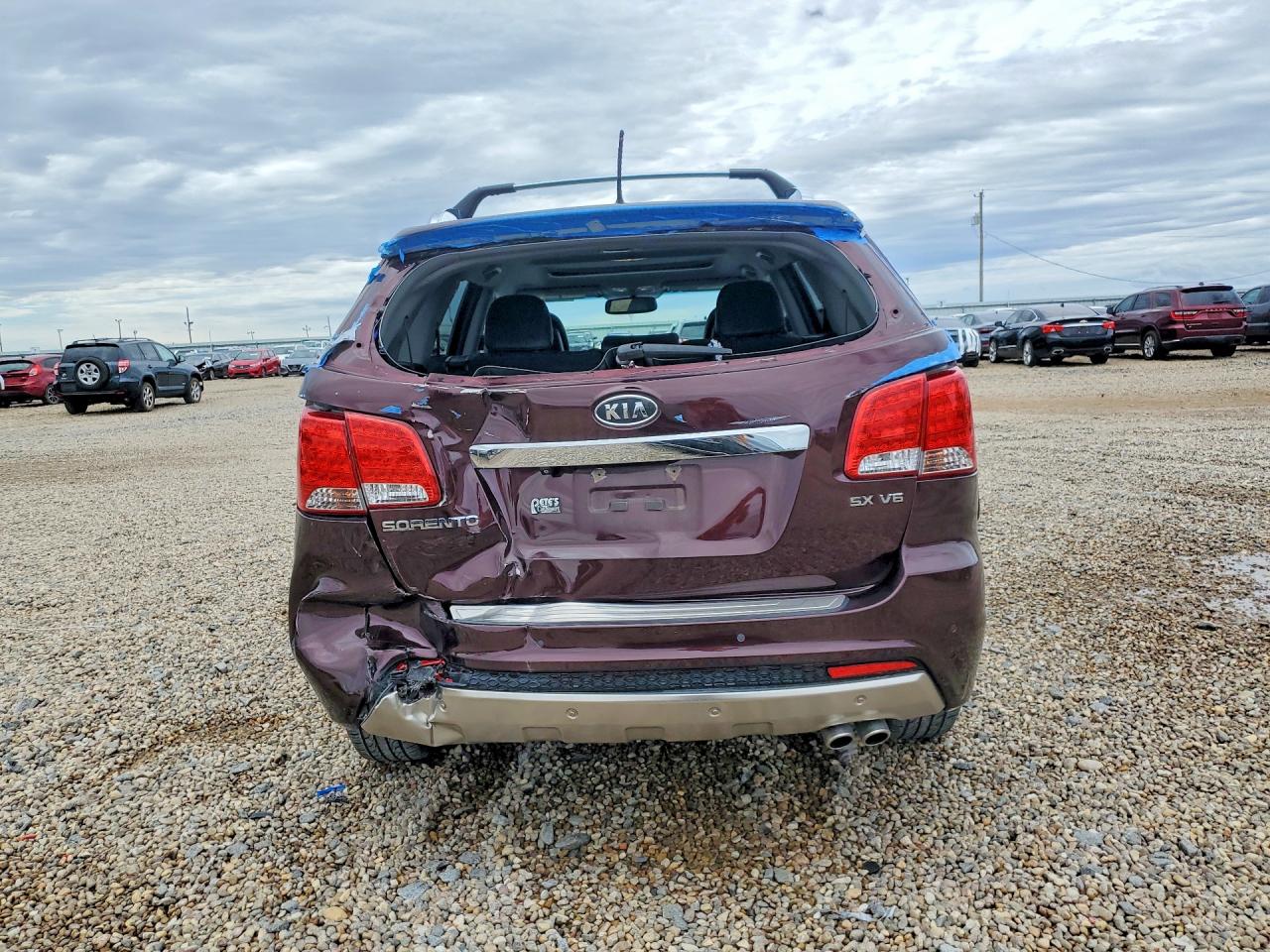 2013 Kia Sorento Sx Purple vin: 5XYKW4A20DG357063