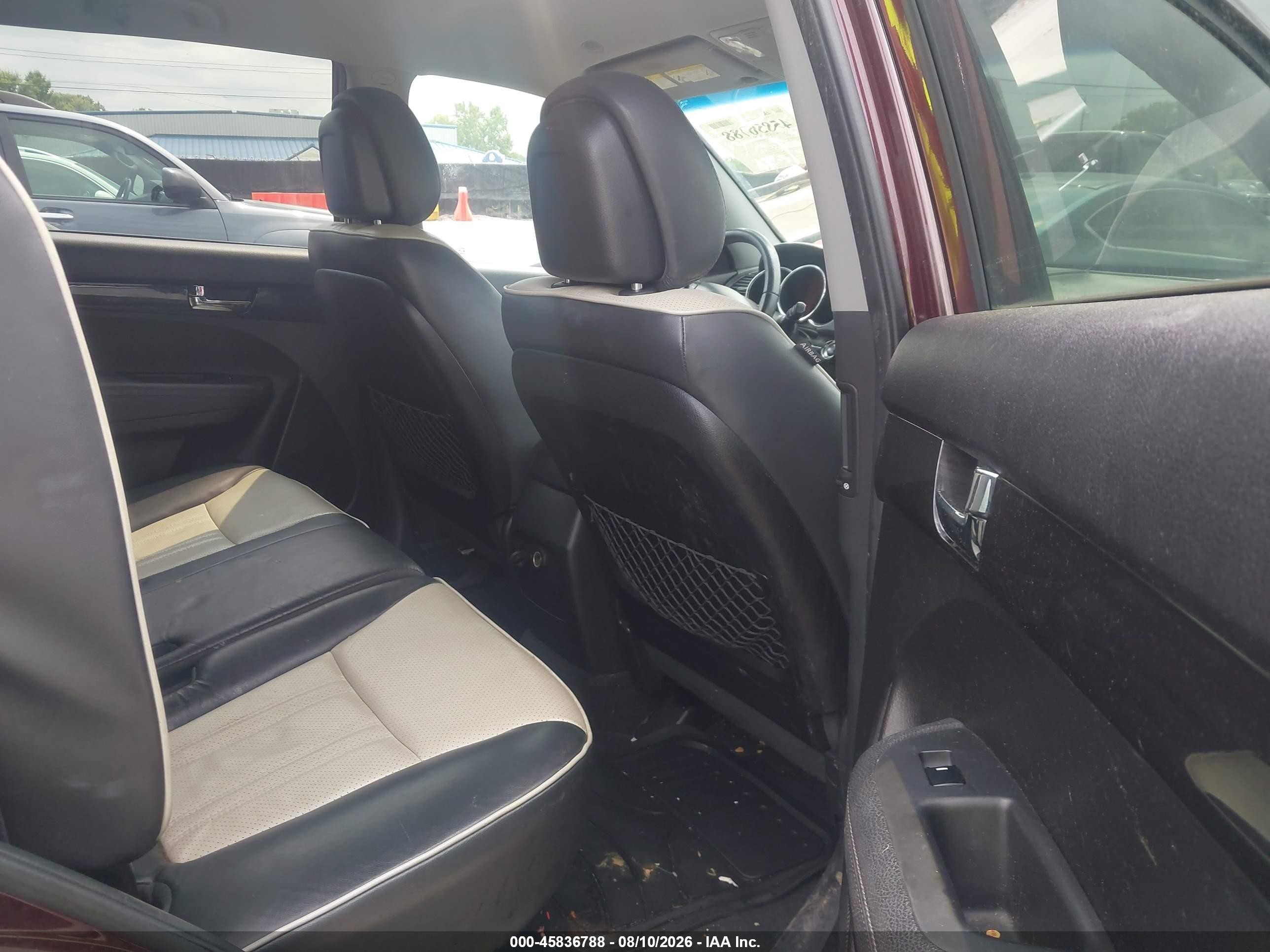 2013 Kia Sorento Sx Burgundy vin: 5XYKW4A20DG358407