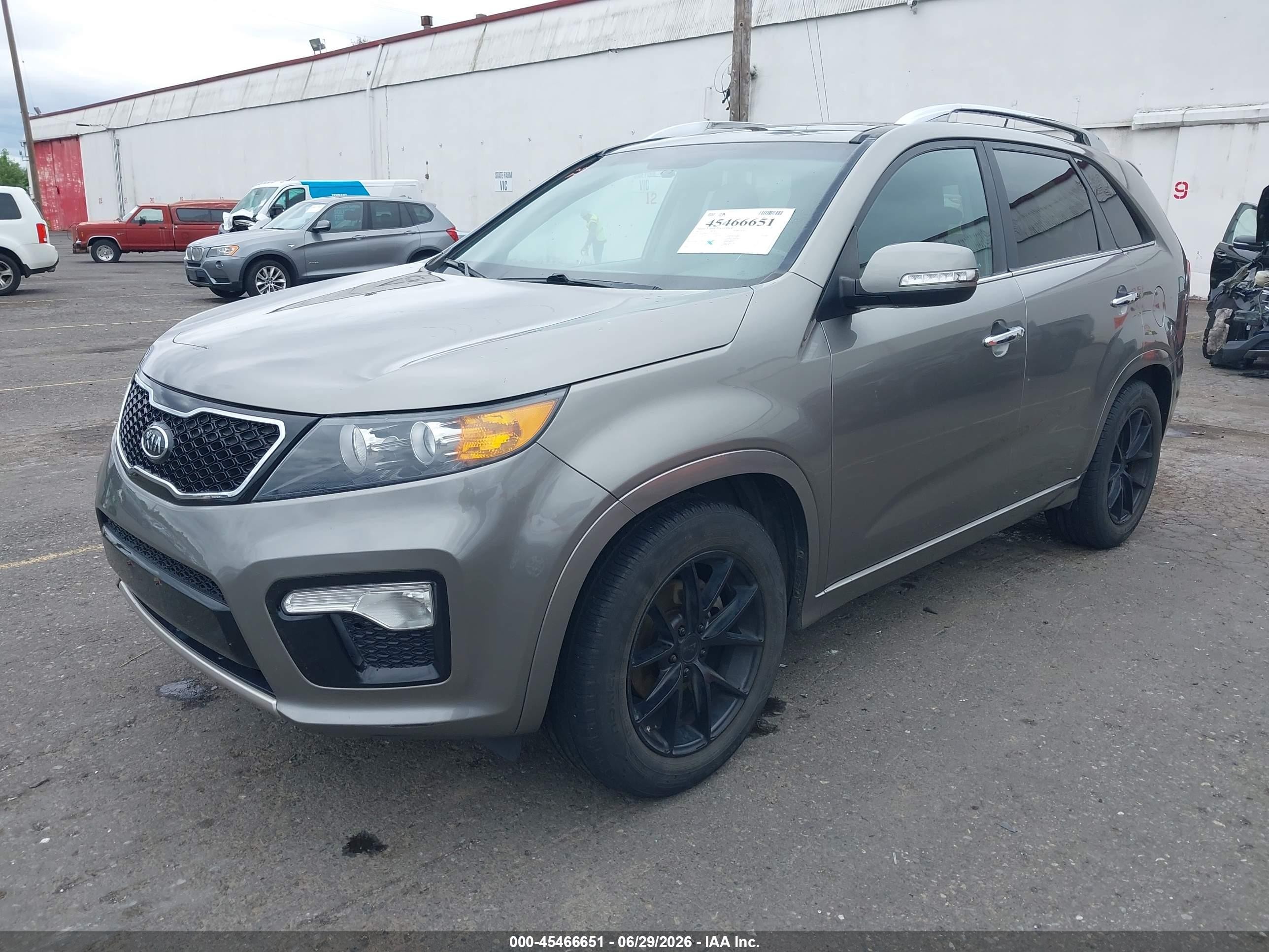 2012 Kia Sorento Sx V6 Gray vin: 5XYKW4A21CG191893