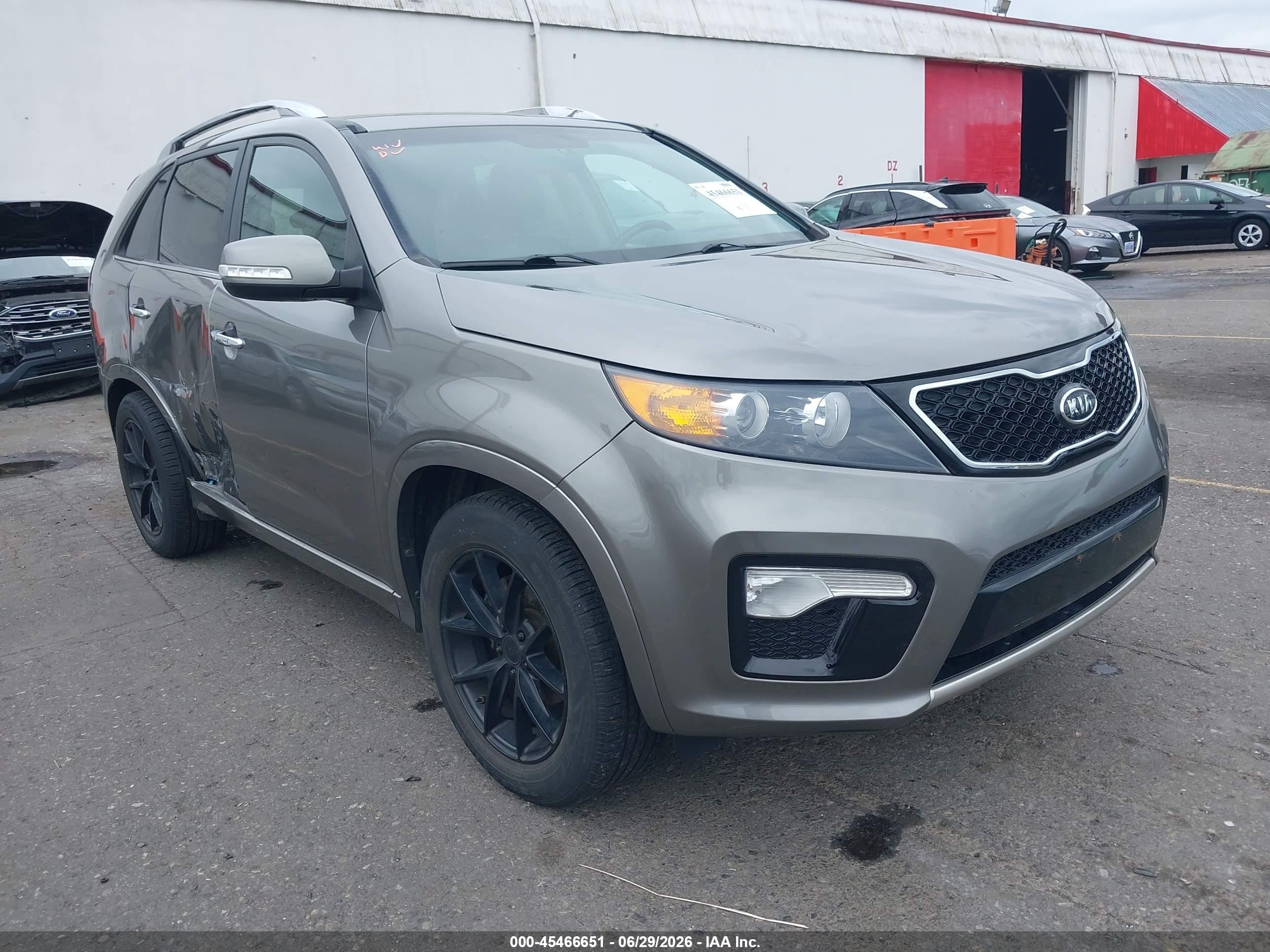 2012 Kia Sorento Sx V6 Gray vin: 5XYKW4A21CG191893