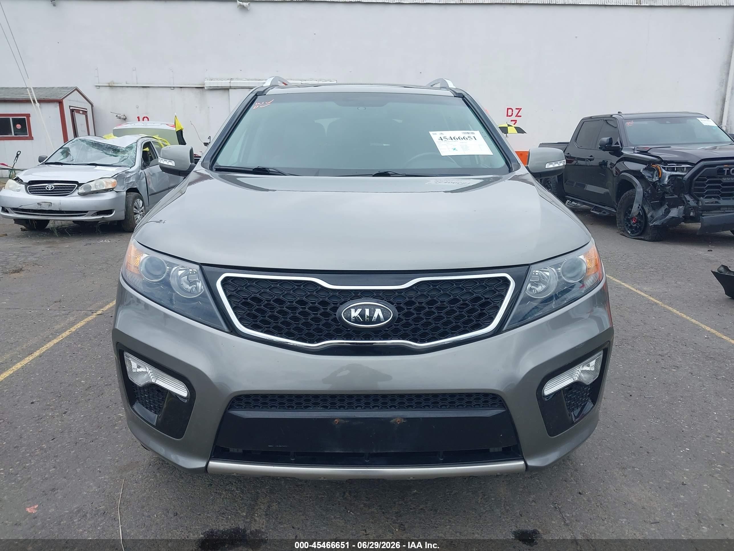 2012 Kia Sorento Sx V6 Gray vin: 5XYKW4A21CG191893