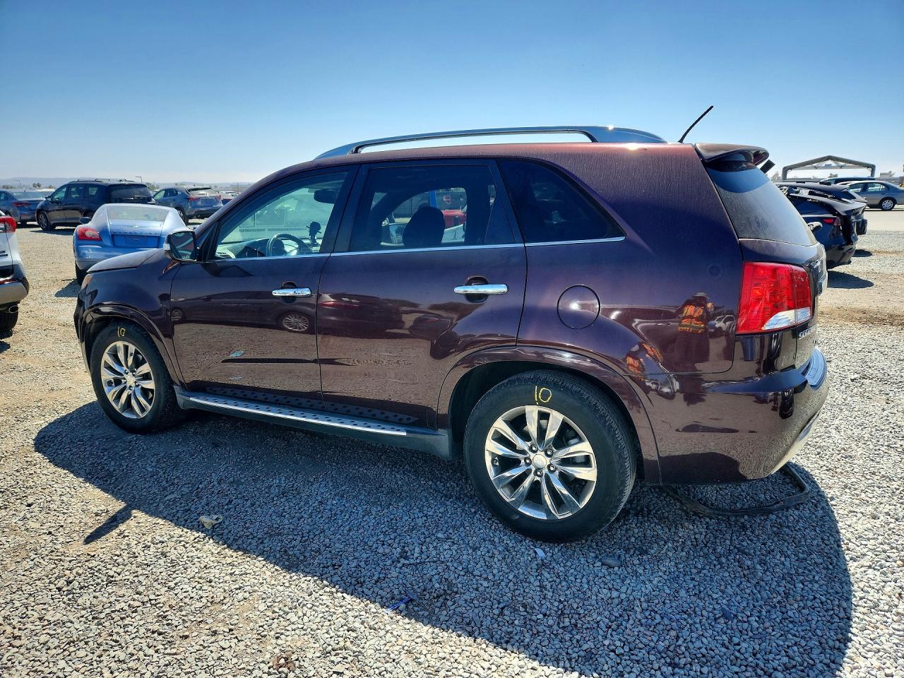 2013 Kia Sorento Sx Burgundy vin: 5XYKW4A22DG357808