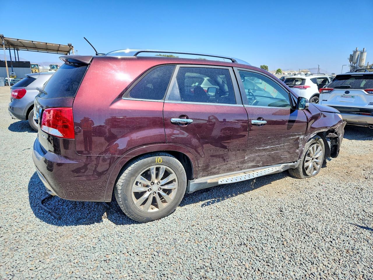 2013 Kia Sorento Sx Burgundy vin: 5XYKW4A22DG357808