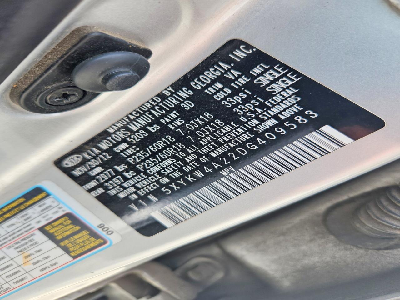2013 Kia Sorento Sx Silver vin: 5XYKW4A22DG409583