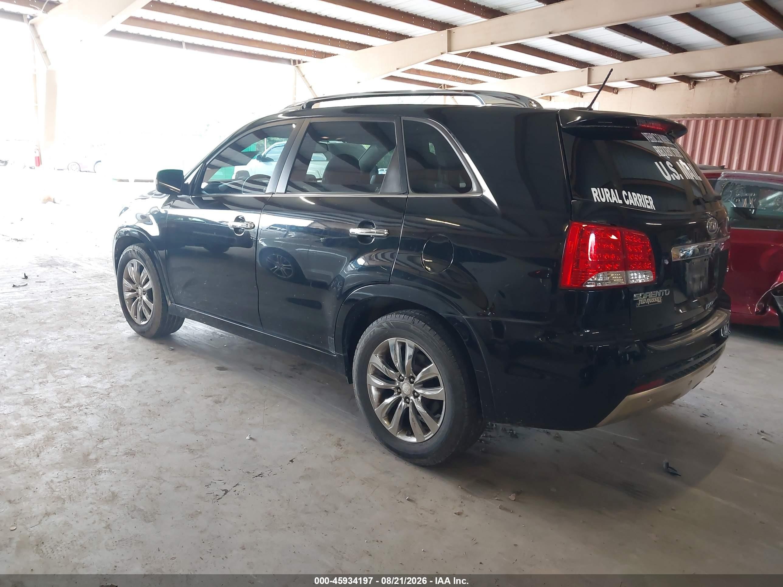 2013 Kia Sorento Sx Black vin: 5XYKW4A23DG317849
