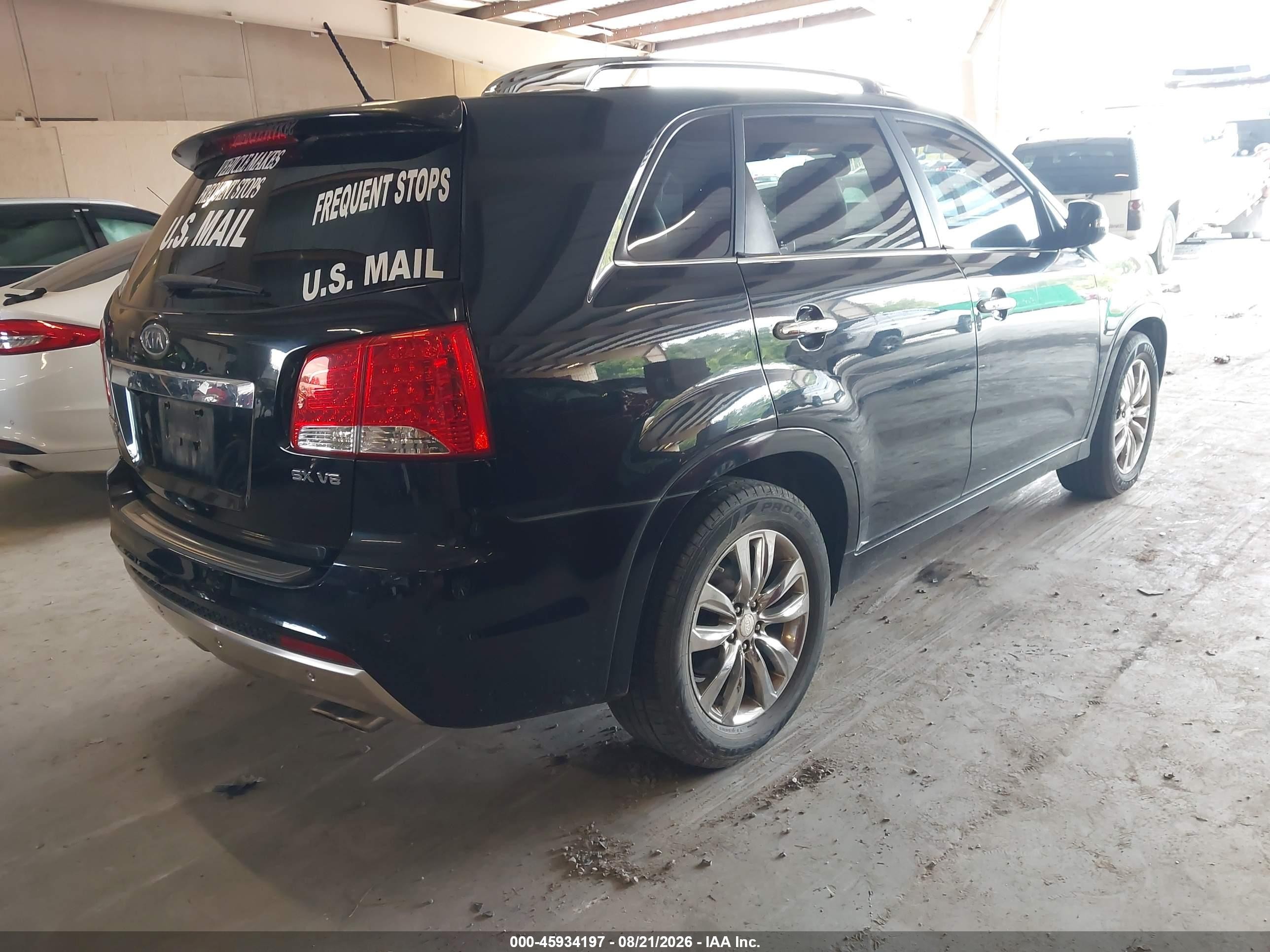 2013 Kia Sorento Sx Black vin: 5XYKW4A23DG317849