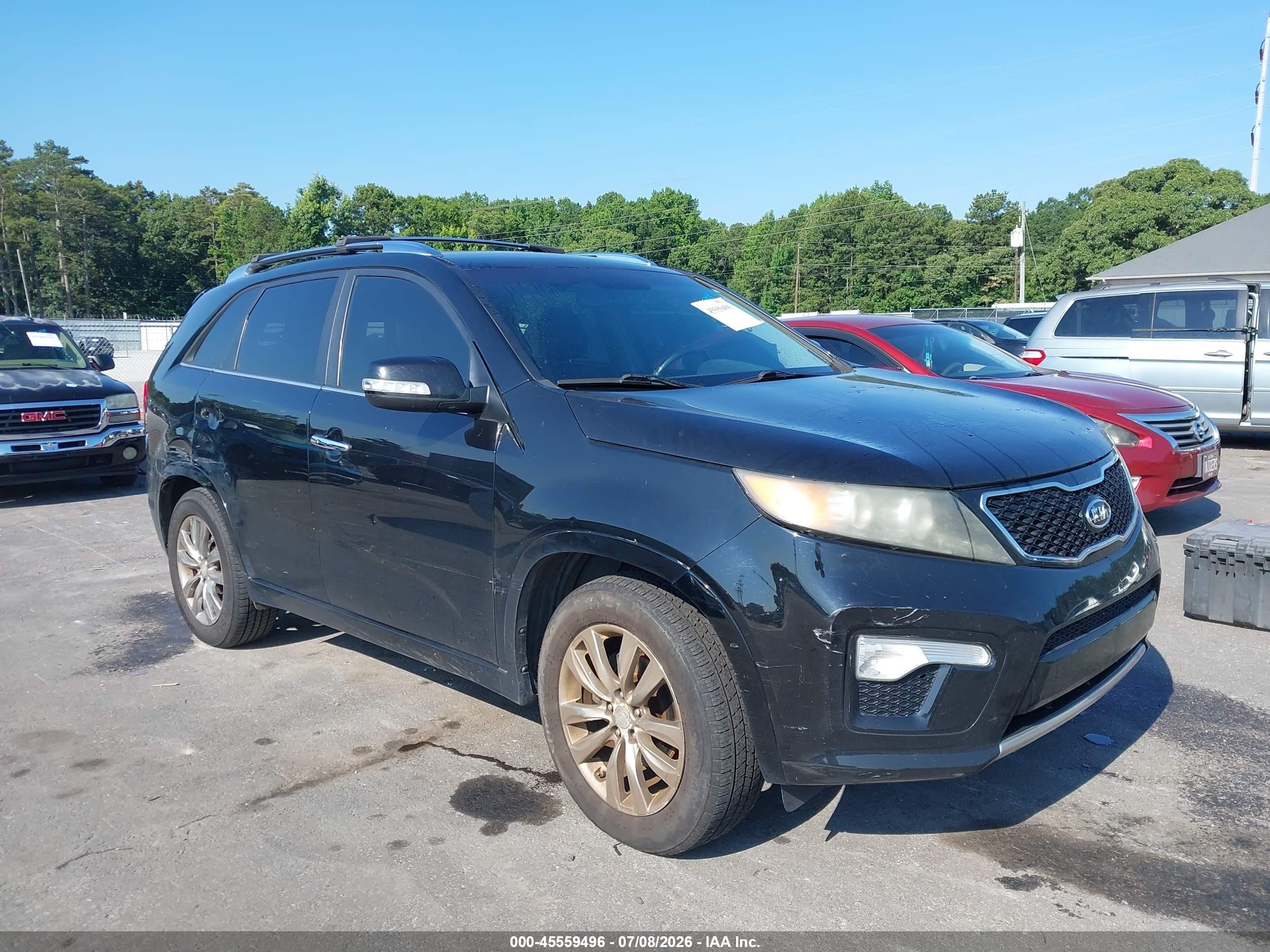 2012 Kia Sorento Sx V6 Black vin: 5XYKW4A24CG218214