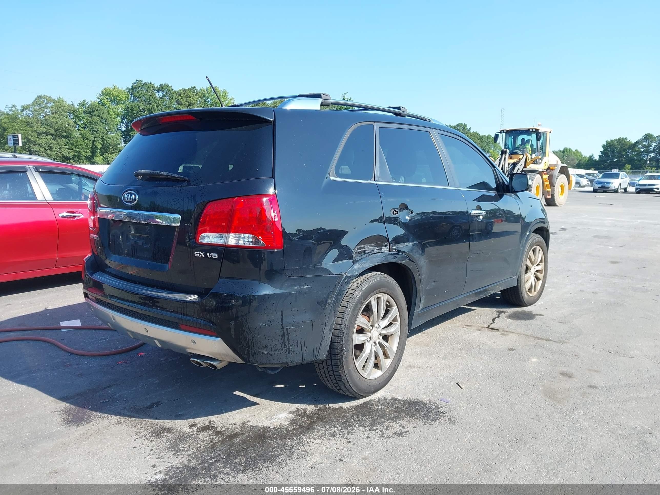 2012 Kia Sorento Sx V6 Black vin: 5XYKW4A24CG218214