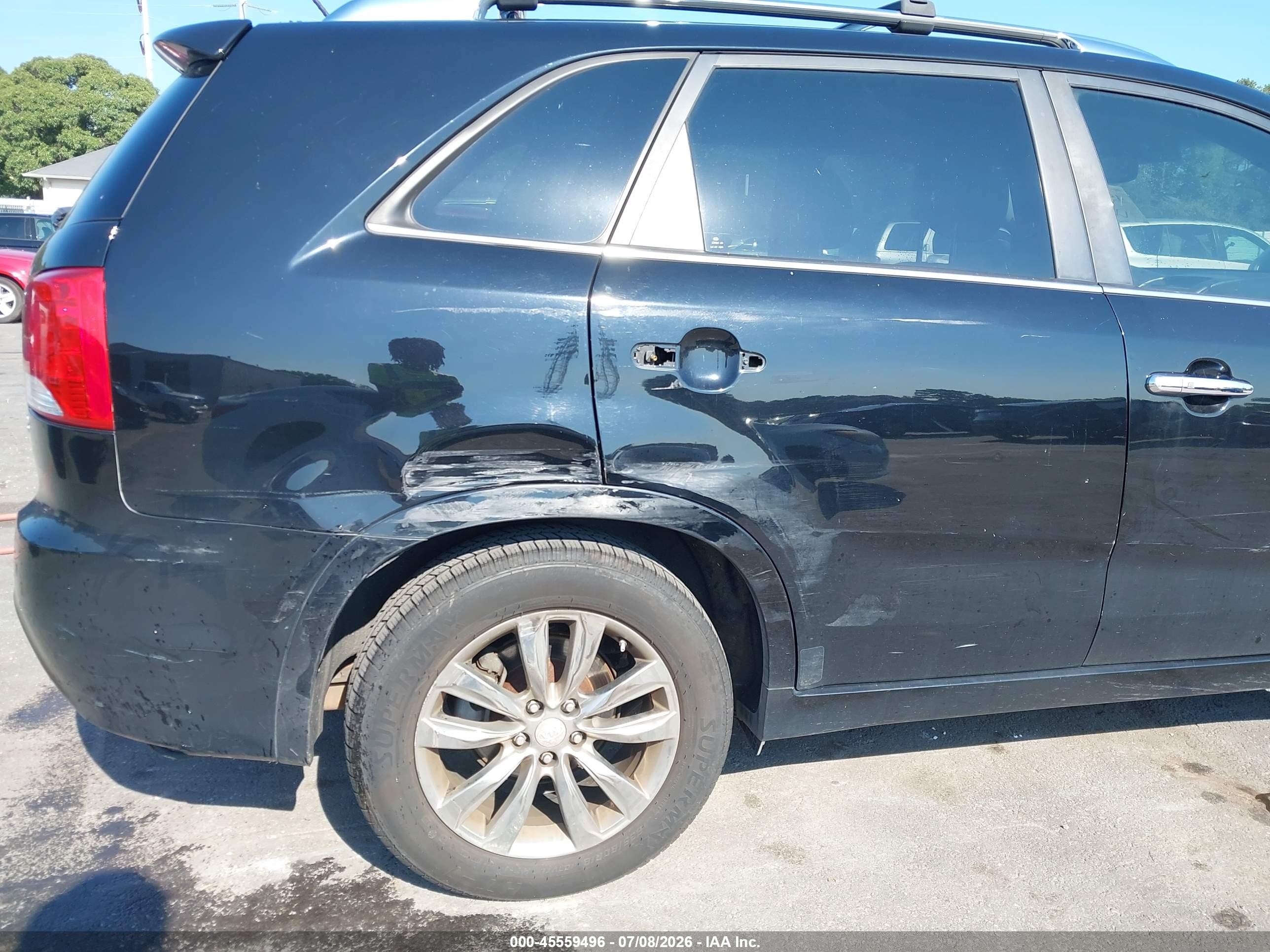 2012 Kia Sorento Sx V6 Black vin: 5XYKW4A24CG218214