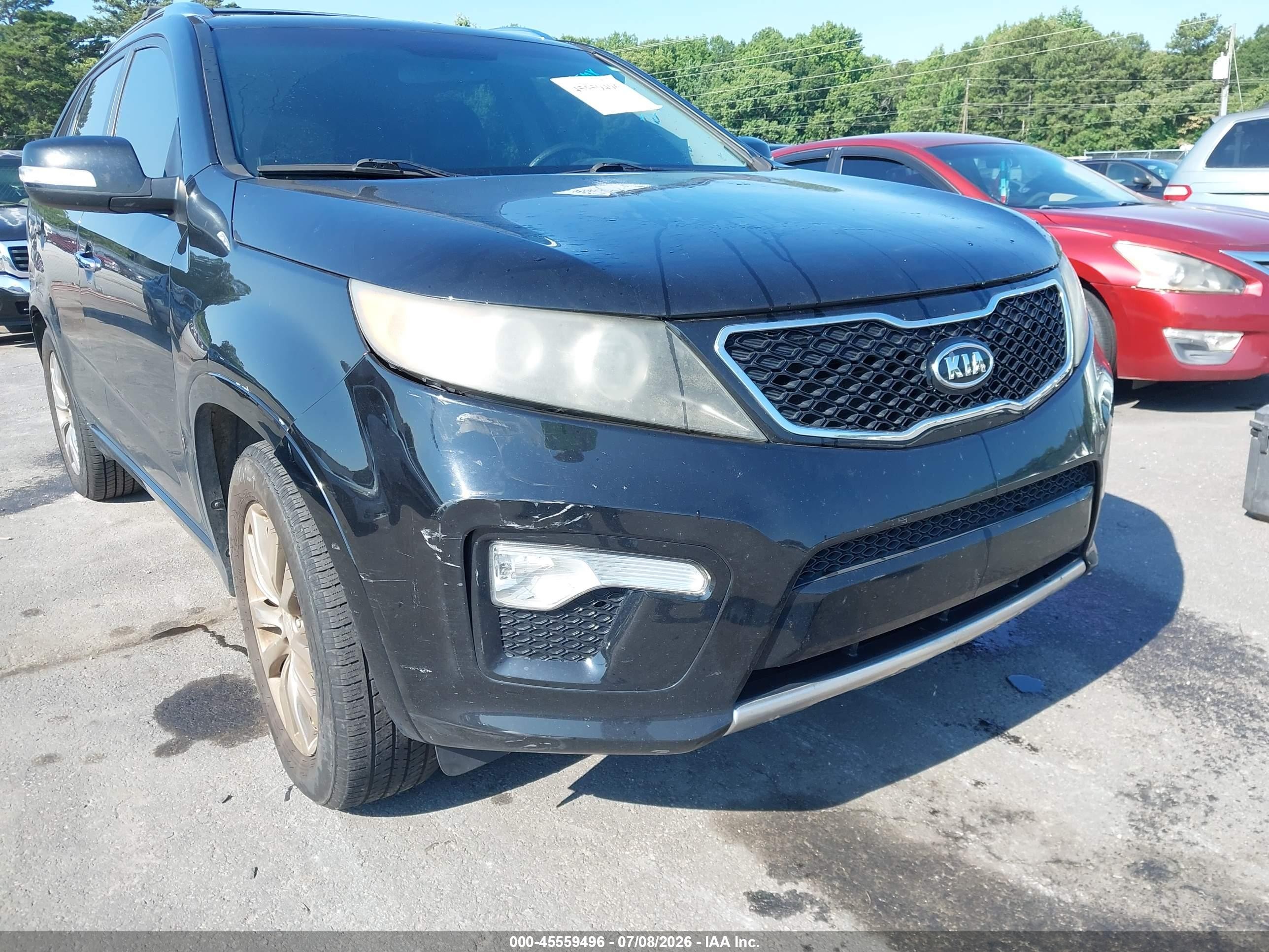 2012 Kia Sorento Sx V6 Black vin: 5XYKW4A24CG218214