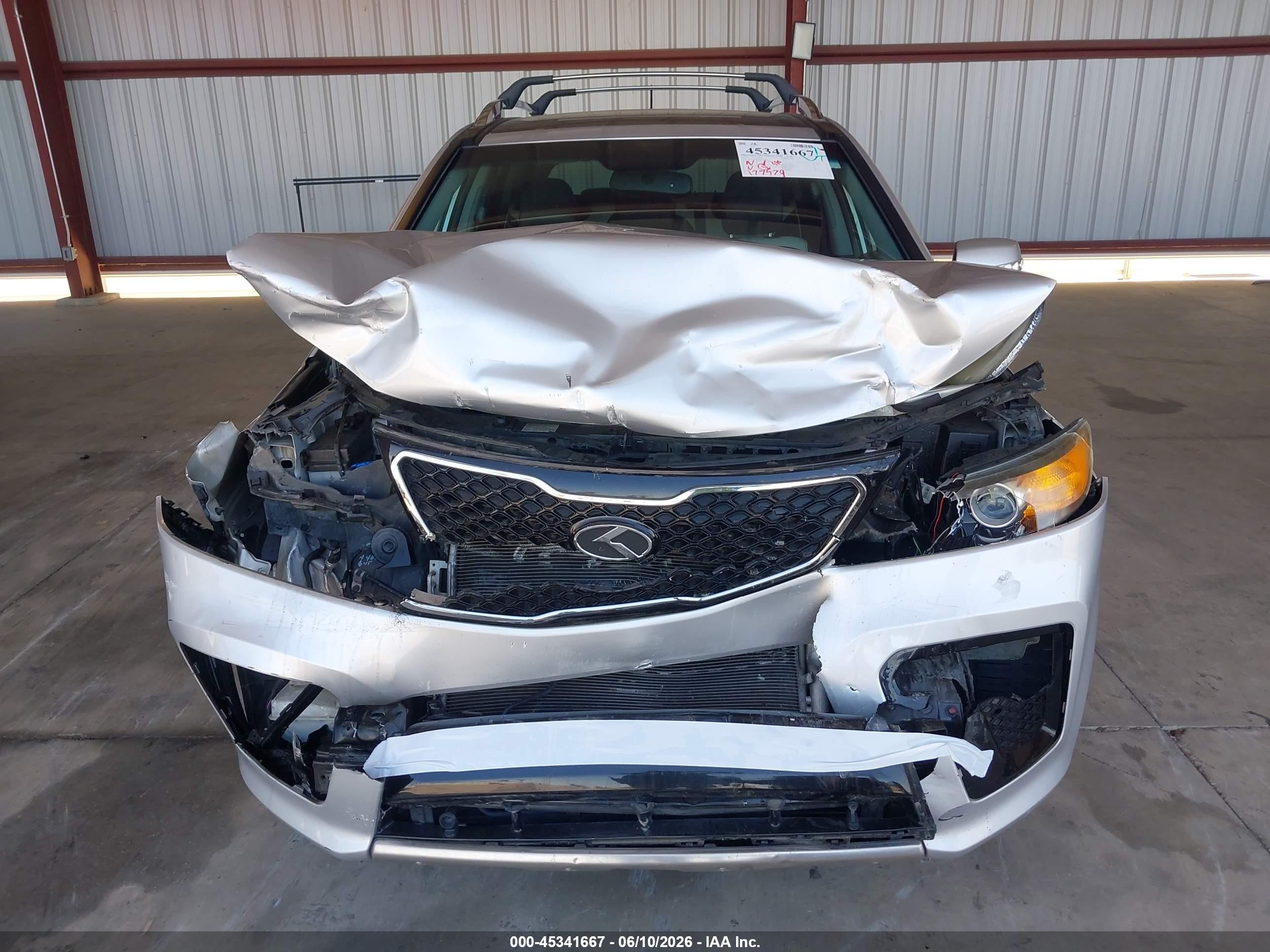 2012 Kia Sorento Sx V6 Silver vin: 5XYKW4A24CG237815