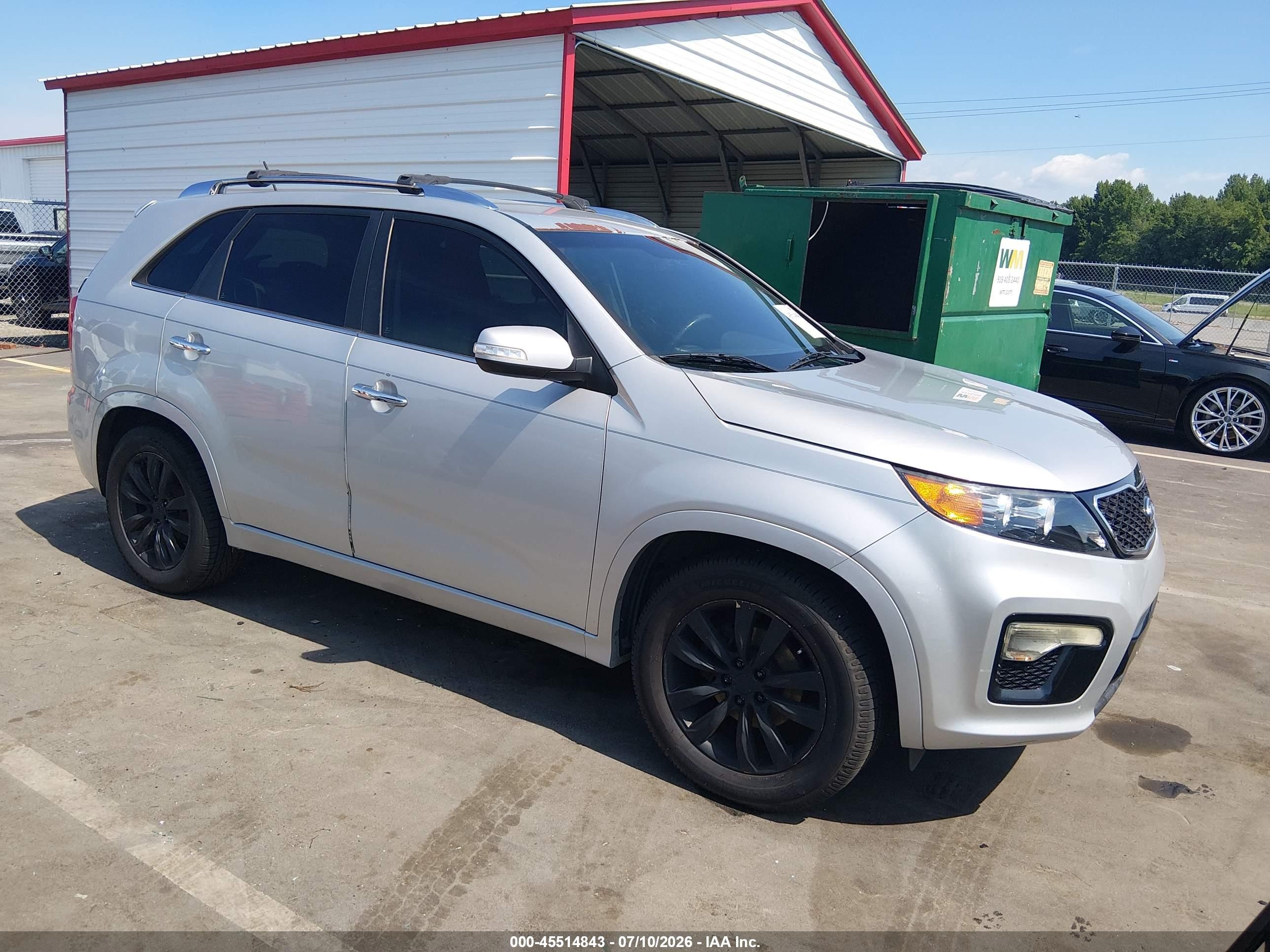2013 Kia Sorento Sx Silver vin: 5XYKW4A24DG356465