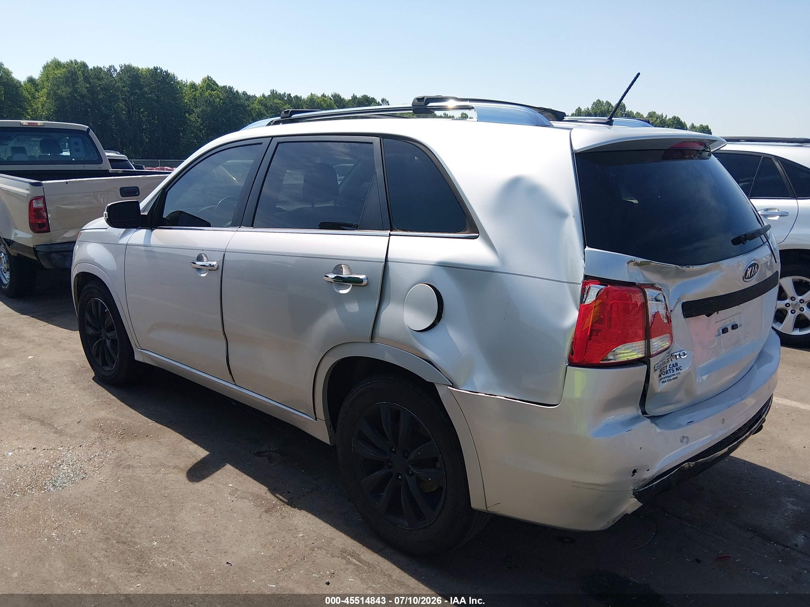2013 Kia Sorento Sx Silver vin: 5XYKW4A24DG356465