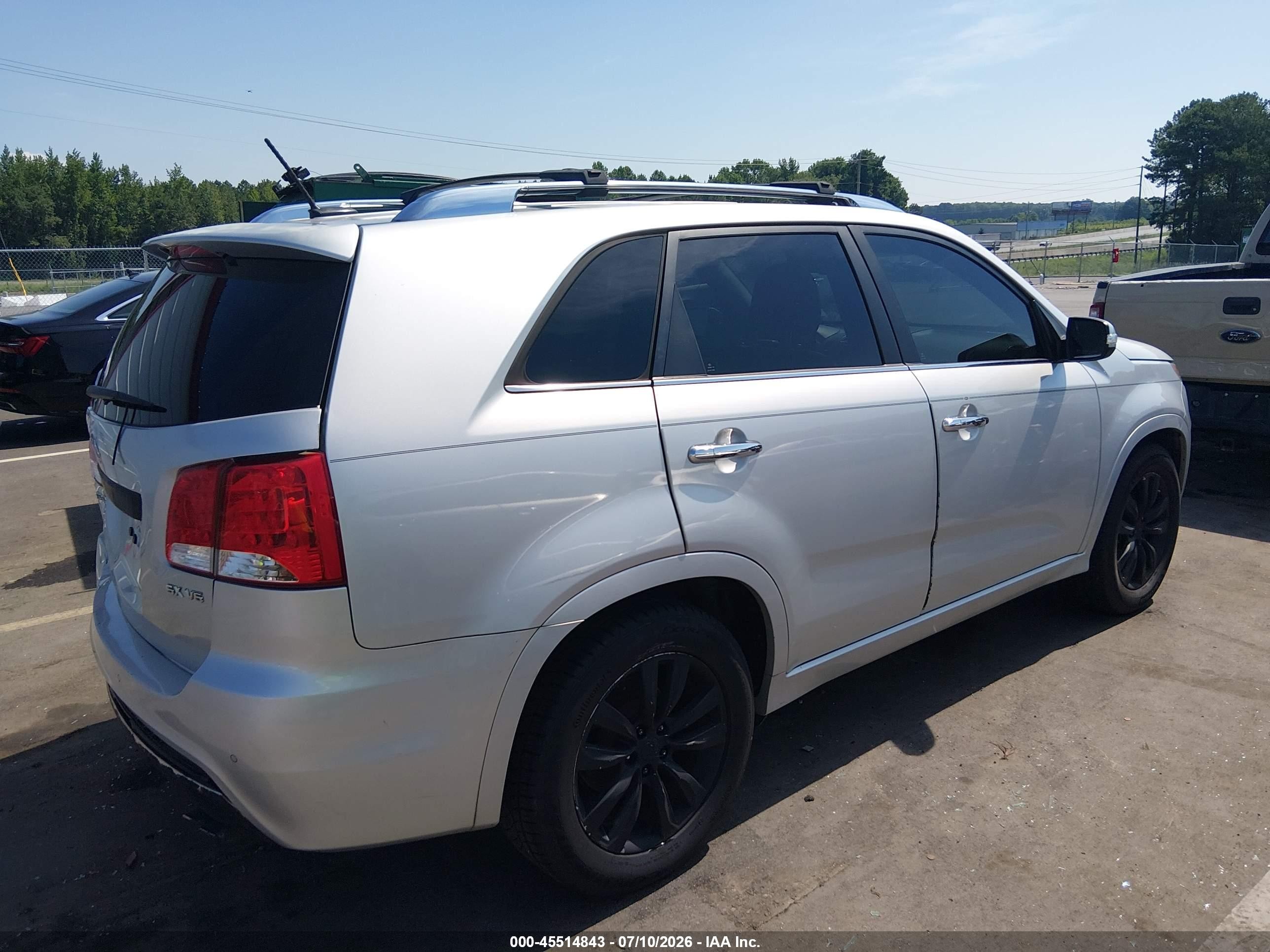 2013 Kia Sorento Sx Silver vin: 5XYKW4A24DG356465