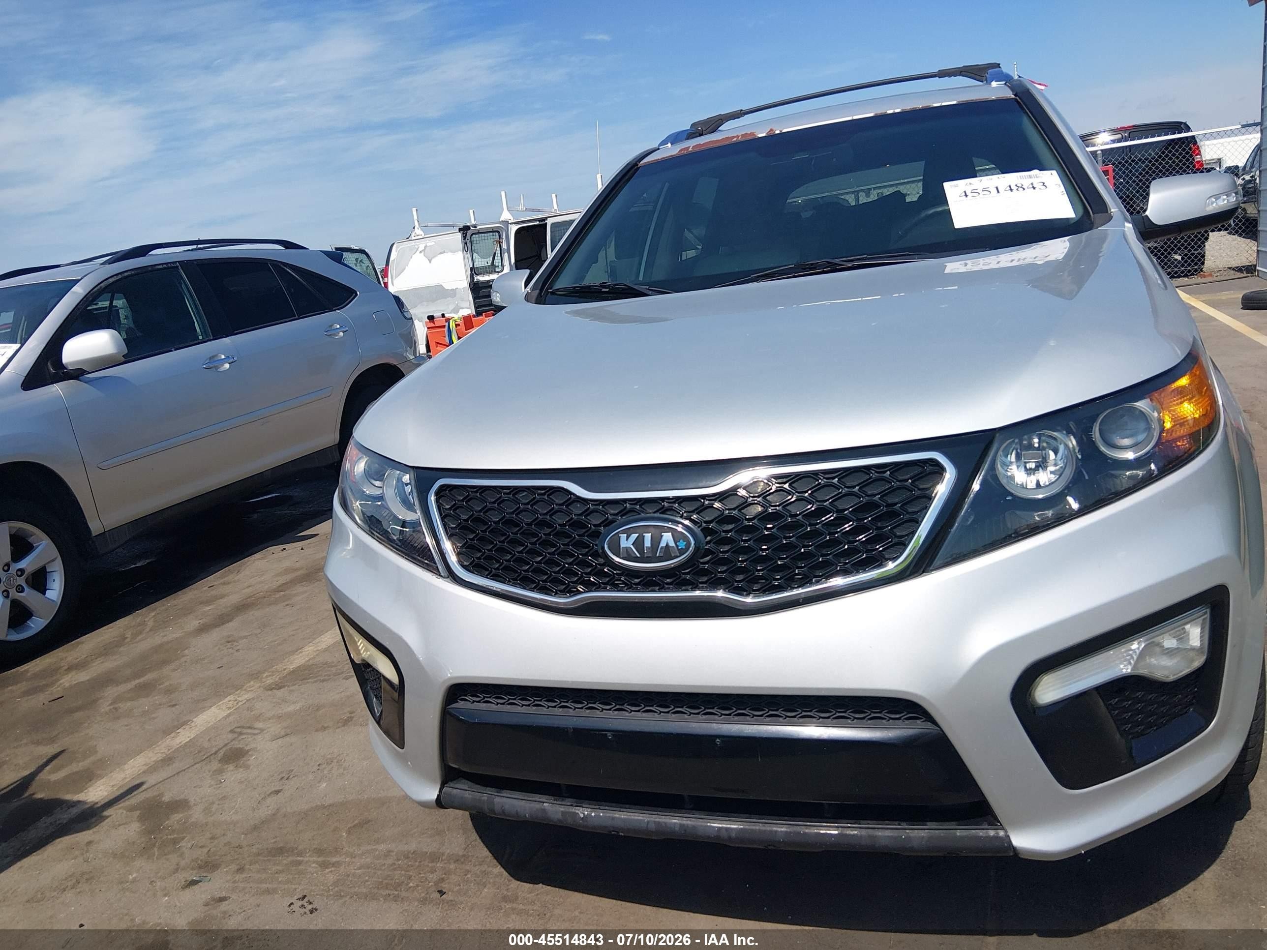 2013 Kia Sorento Sx Silver vin: 5XYKW4A24DG356465