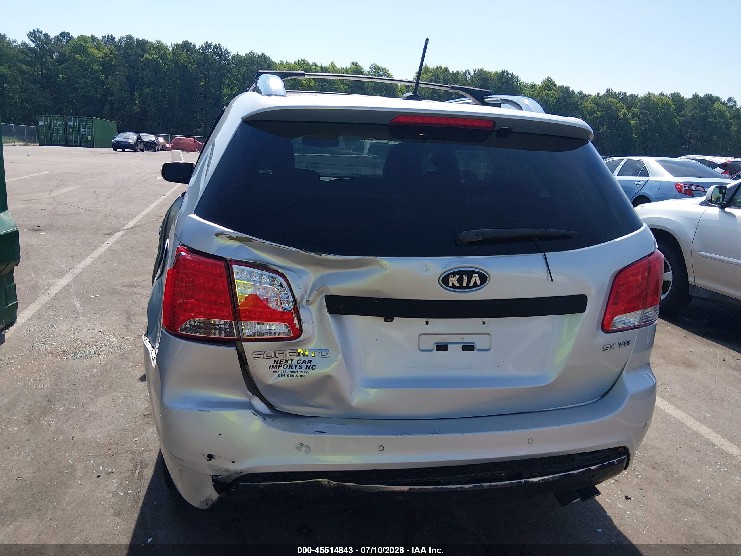 2013 Kia Sorento Sx Silver vin: 5XYKW4A24DG356465